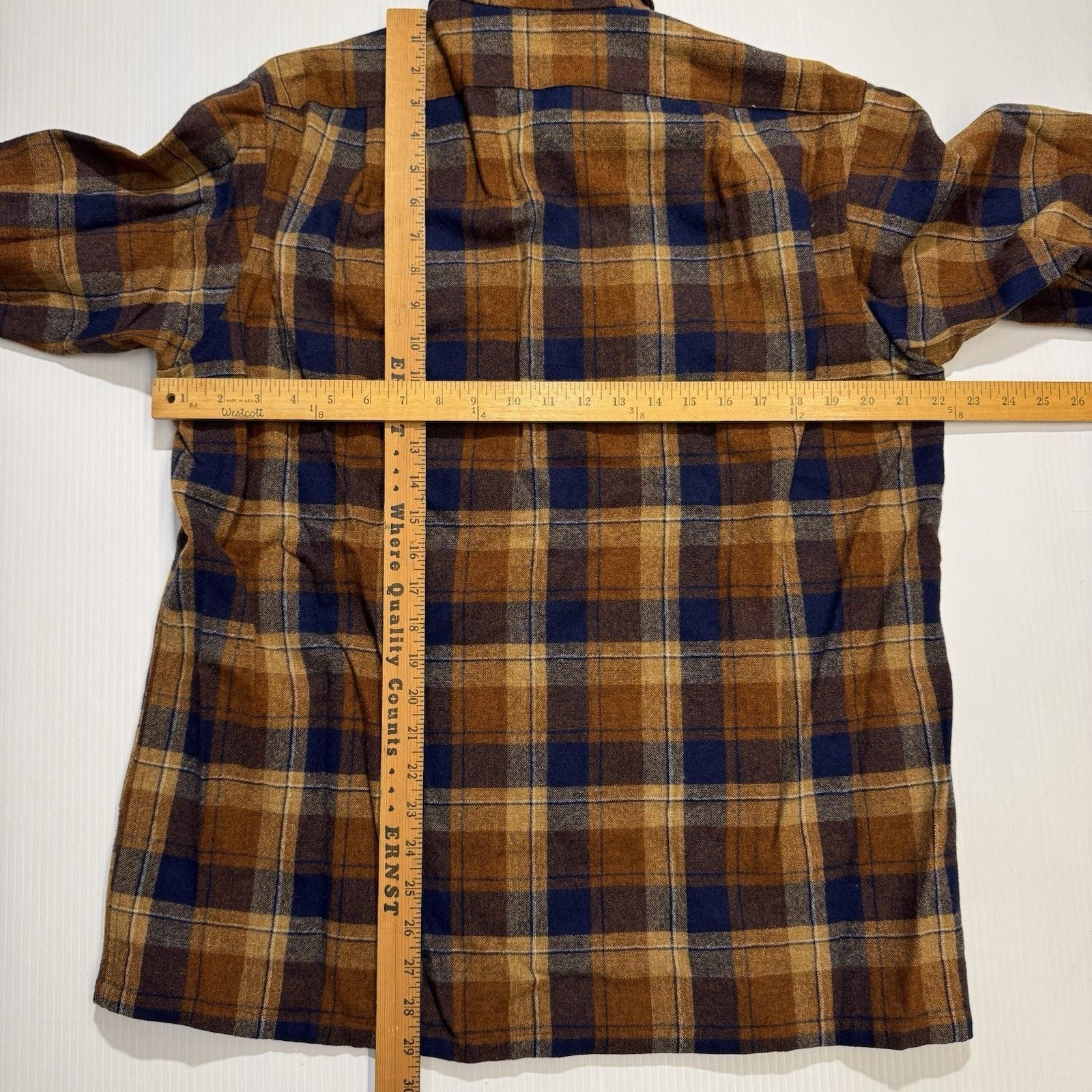 Pendleton vtg 70s Pendleton Board Med Wool Shadow Made USA Loop Collar Size US L / EU 52-54 / 3 - 5 Thumbnail