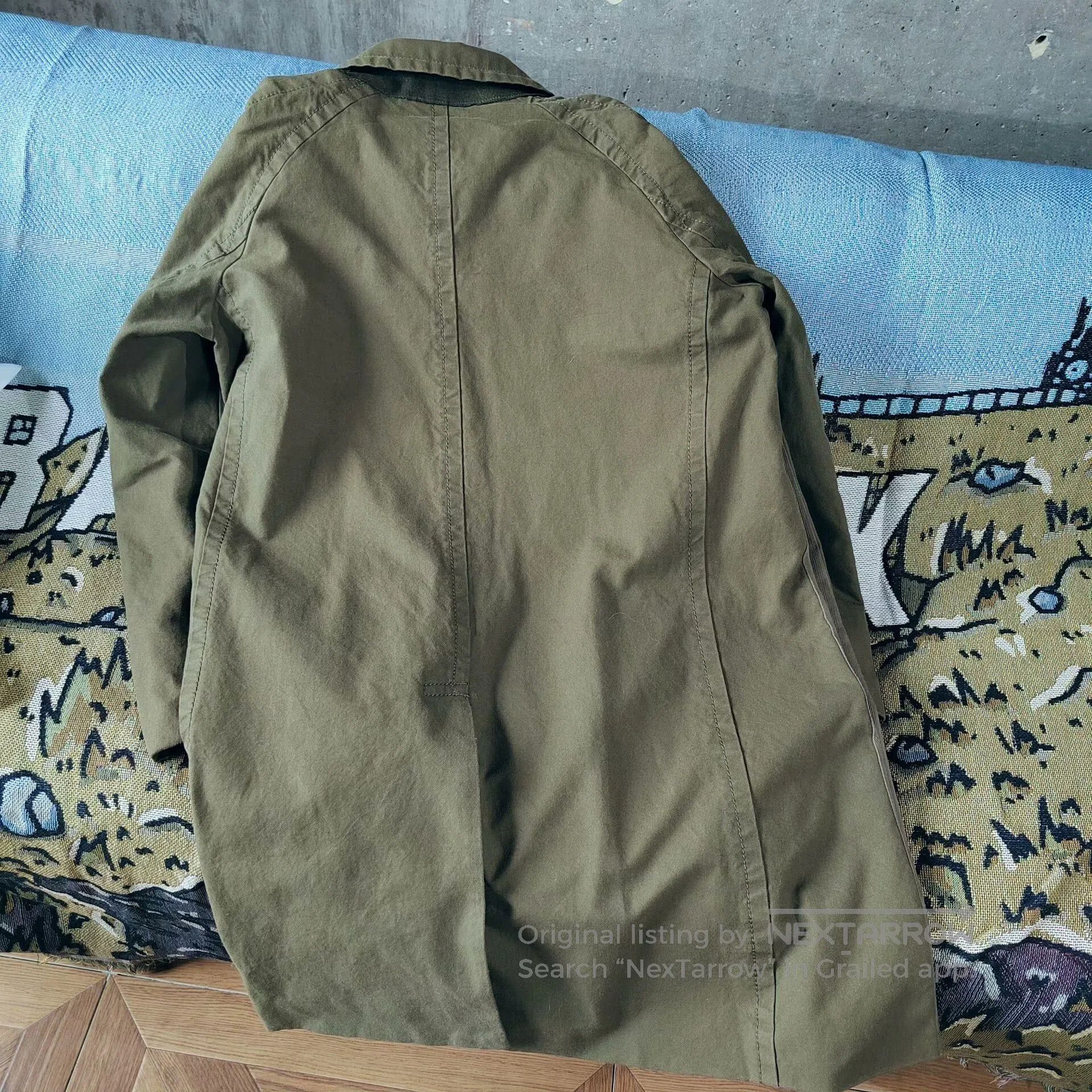 Sacai Sacai Olive Green Windbreaker Coat. Size US L / EU 52-54 / 3 - 5 Thumbnail