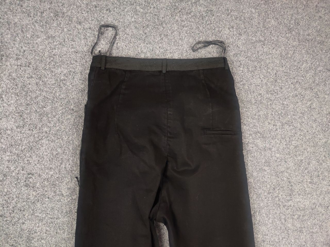 Japanese Brand Umit Unal Couture Black jeans decorative Drop Crotch Pants Size US 31 - 9 Thumbnail