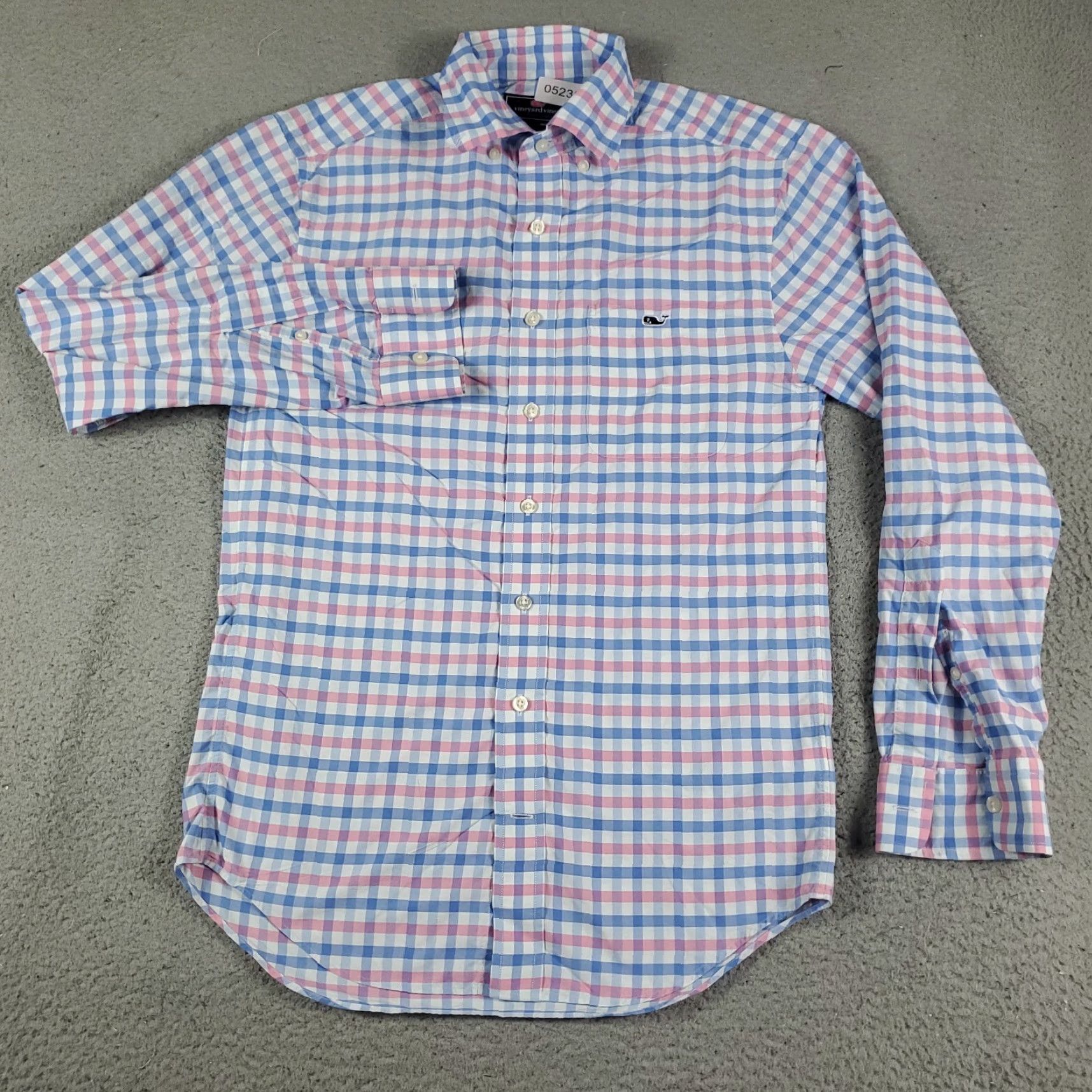 Vineyard Vines Vineyard Vines Shirt Mens XS Blue Pink Check Casual Button Up Long Sleeve Size US XS / EU 42 / 0 - 2 Thumbnail