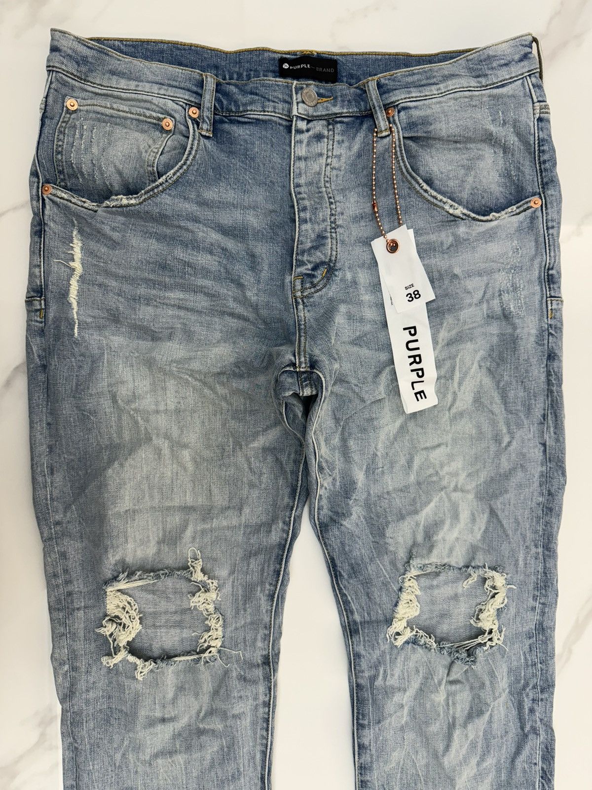 P002 Light Indigo Blowout