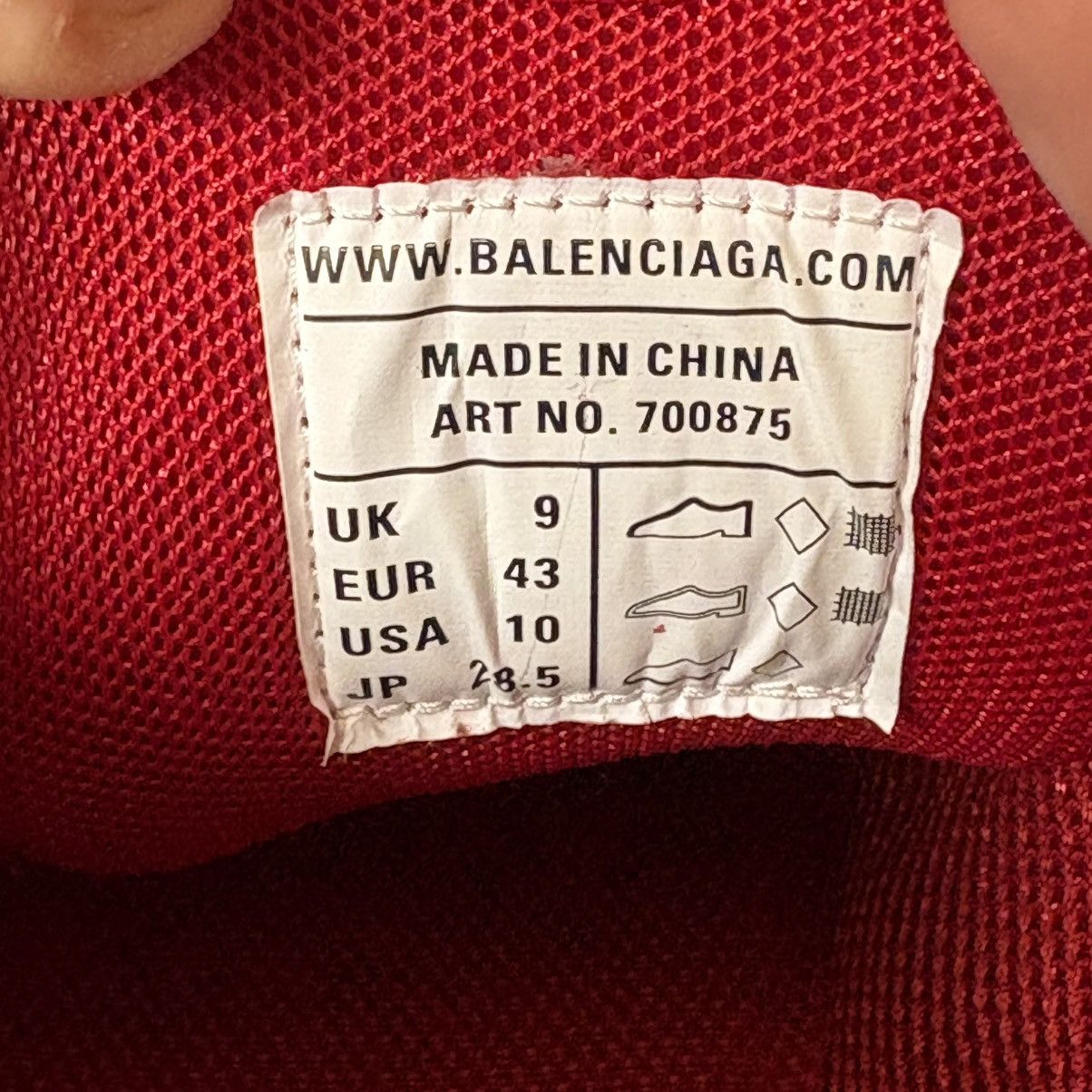 Balenciaga Balenciaga Track 3 Distressed Sneaker Red Size US 10 / EU 43 - 9 Thumbnail