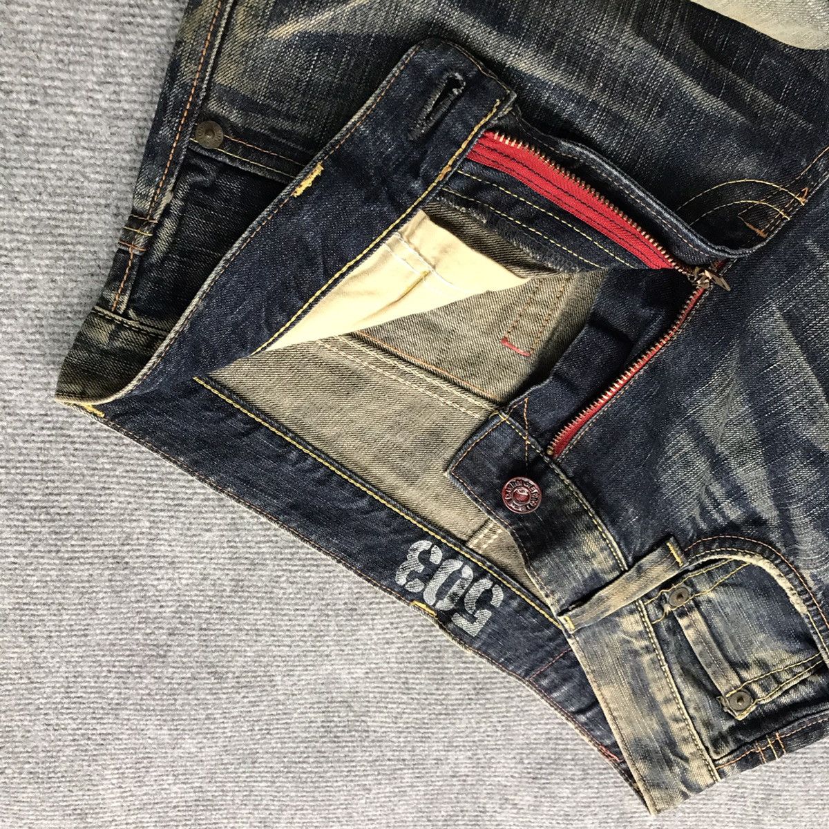 Edwin BAYYG💀JEANS EDWIN 503 DENIM RUSTY PANTS Size US 32 / EU 48 - 12 Thumbnail