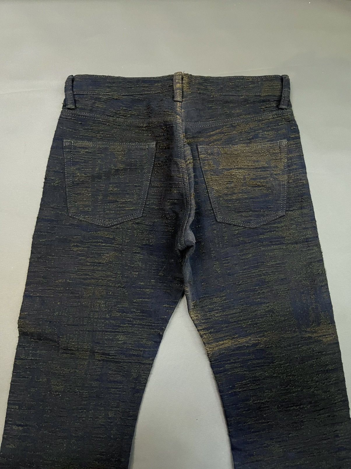 Issey Miyake × Le Grande Bleu (L.G.B.) ISSEY MIYAKE DENIM SASHIKO MIYAKE STUDIO DESIGNER JEANS Size US 33 - 6 Thumbnail