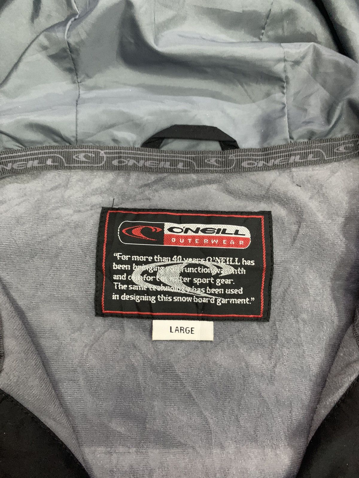 O'Neill Vintage 90's O'Neill Windbreaker Zipper Down Hoodie Jacket Size US L / EU 52-54 / 3 - 5 Thumbnail