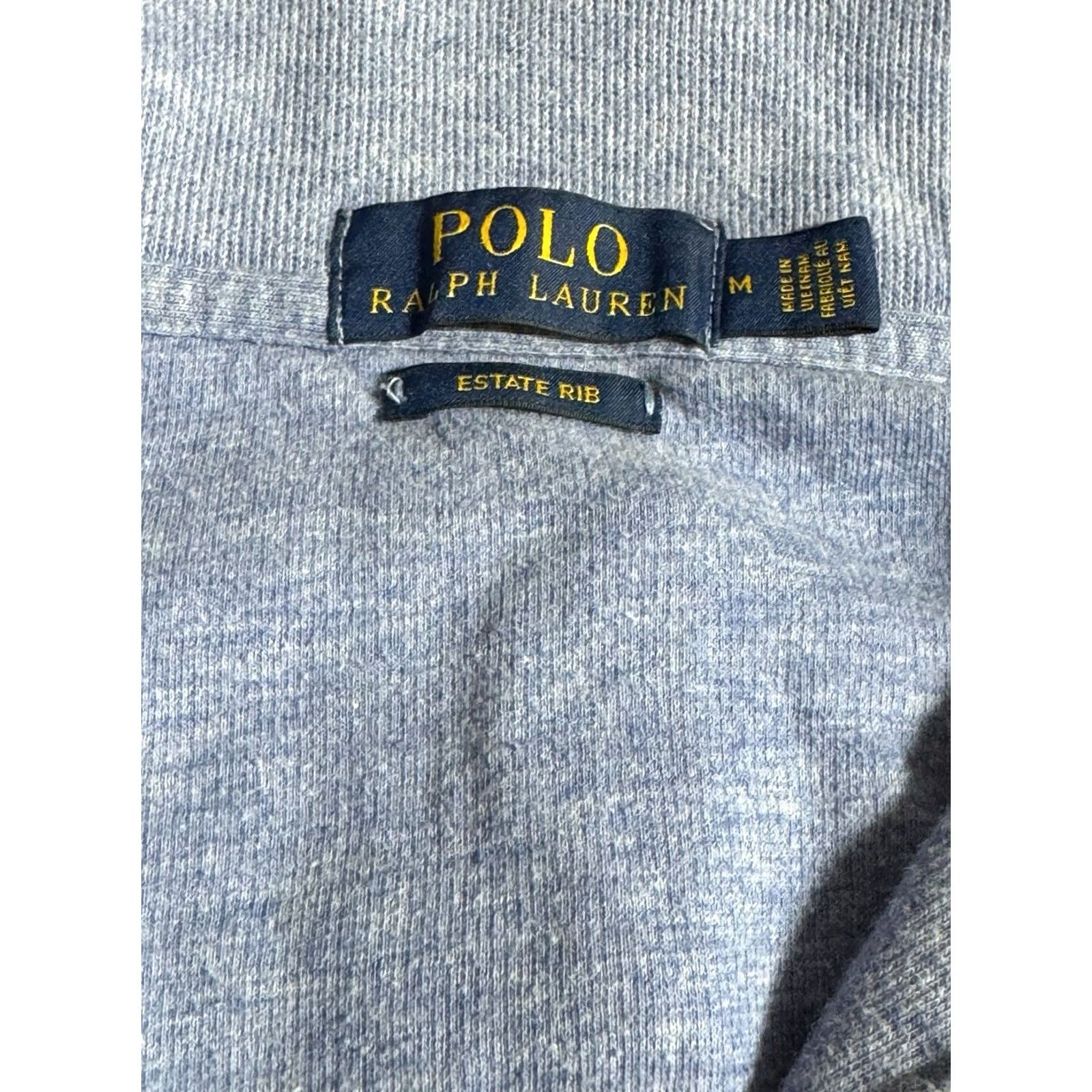 Polo Ralph Lauren Polo Ralph Lauren Sweater Mens M Blue Estate Mock Zip Pullover Pony Logo Knit Cotton Long Sleeve Casual Size US M / EU 48-50 / 2 - 4 Thumbnail