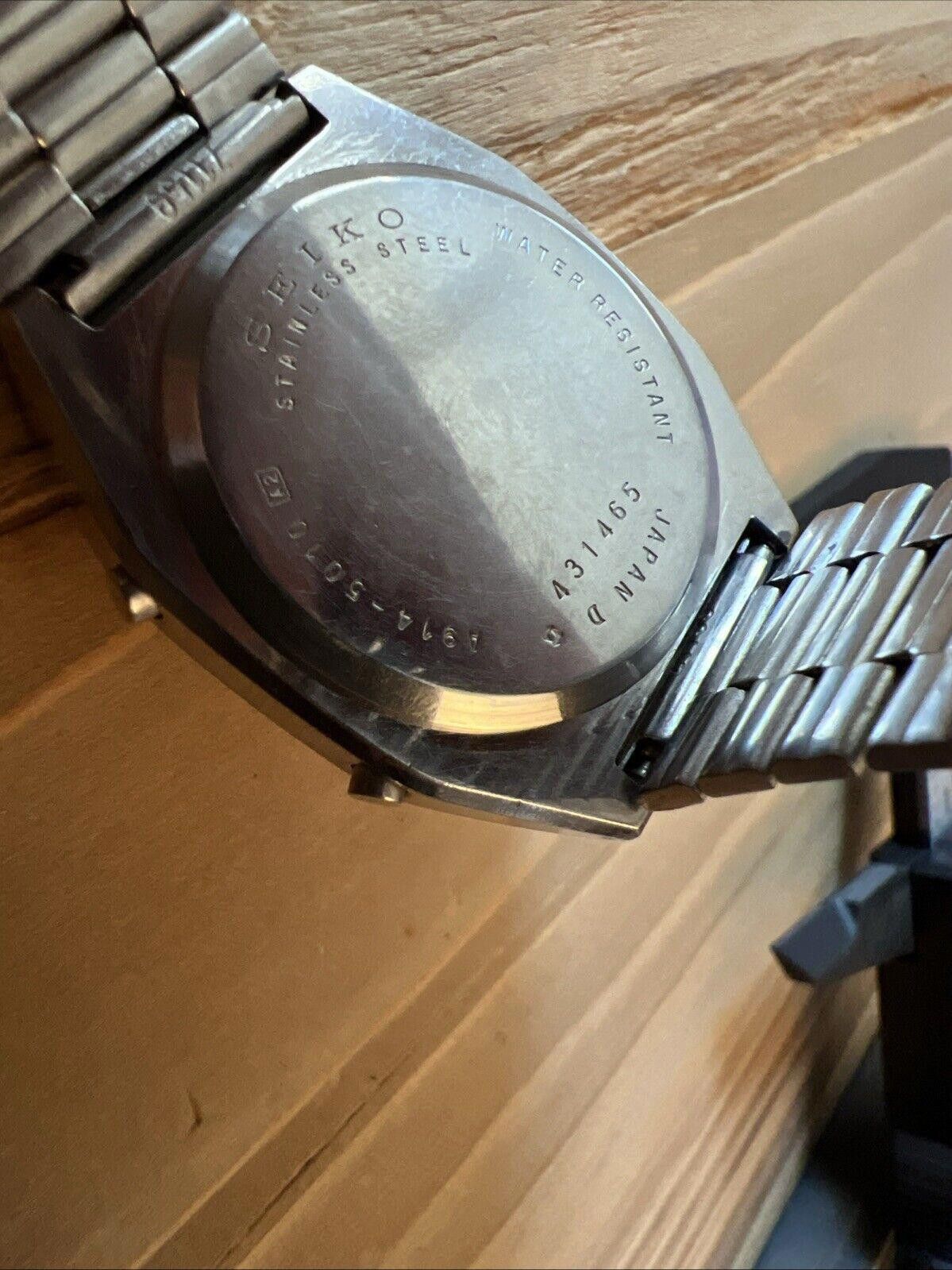 Seiko SEIKO ALARM CHRONOGRAPH WATCH A914 5020 WORKING SPLIT RESET Size ONE SIZE - 7 Thumbnail