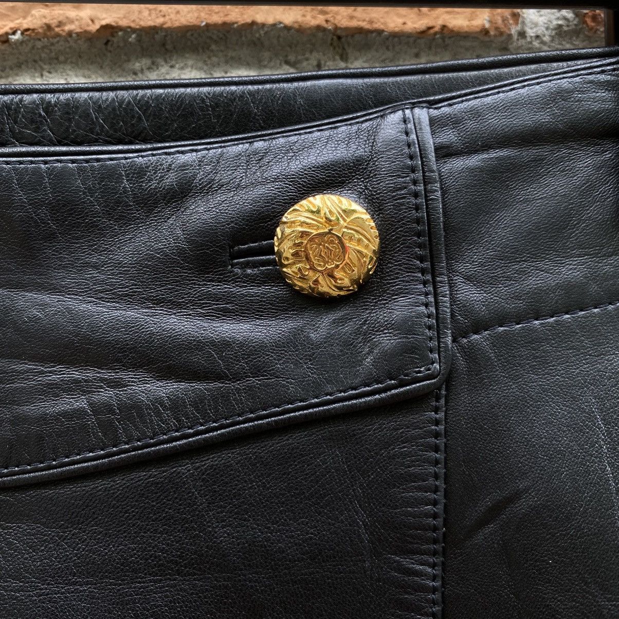 Loewe Loewe Black Leather Skirt with Side Zipper Size 30" / US 8 / IT 44 - 5 Thumbnail