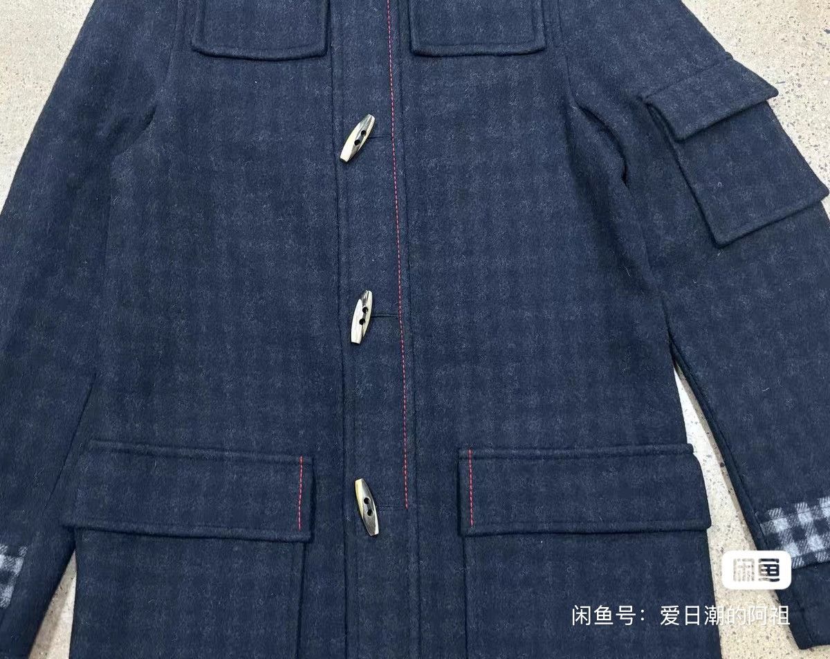Raf Simons Raf Simons Wool check coat Size US M / EU 48-50 / 2 - 4 Thumbnail