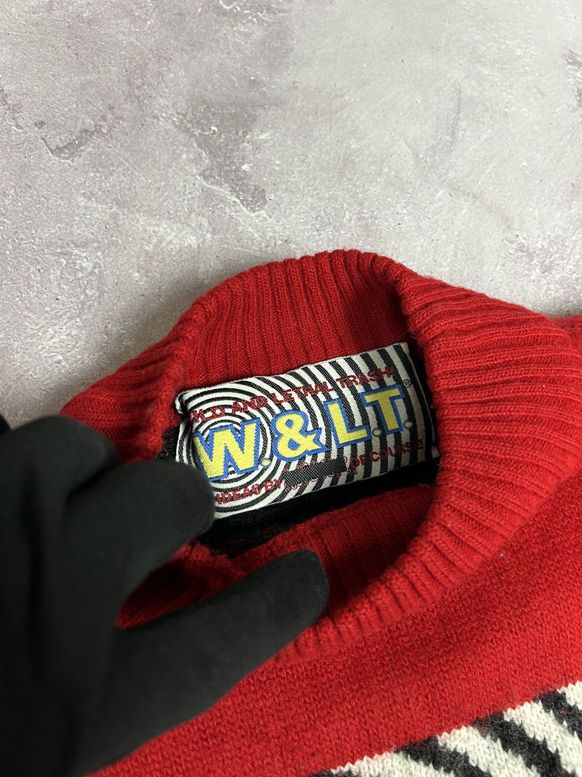 Walter Van Beirendonck W&LT Walter Van Beirendonck Big Logo Multicolor Sweater RARE Size US M / EU 48-50 / 2 - 8 Thumbnail