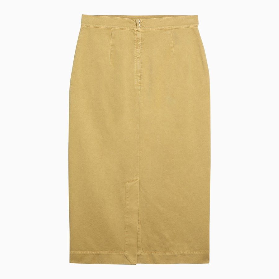 Max Mara o1d2blof0824 Skirt in Mustard Size 27" / US 4 / IT 40 - 2 Thumbnail