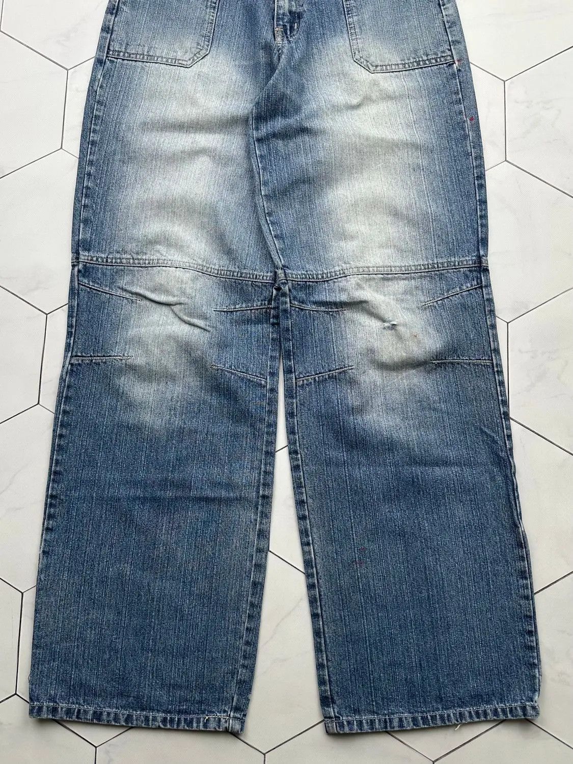 Japanese Brand Vintage Wide Baggy Jeans E2 Size US 28 / EU 44 - 3 Thumbnail