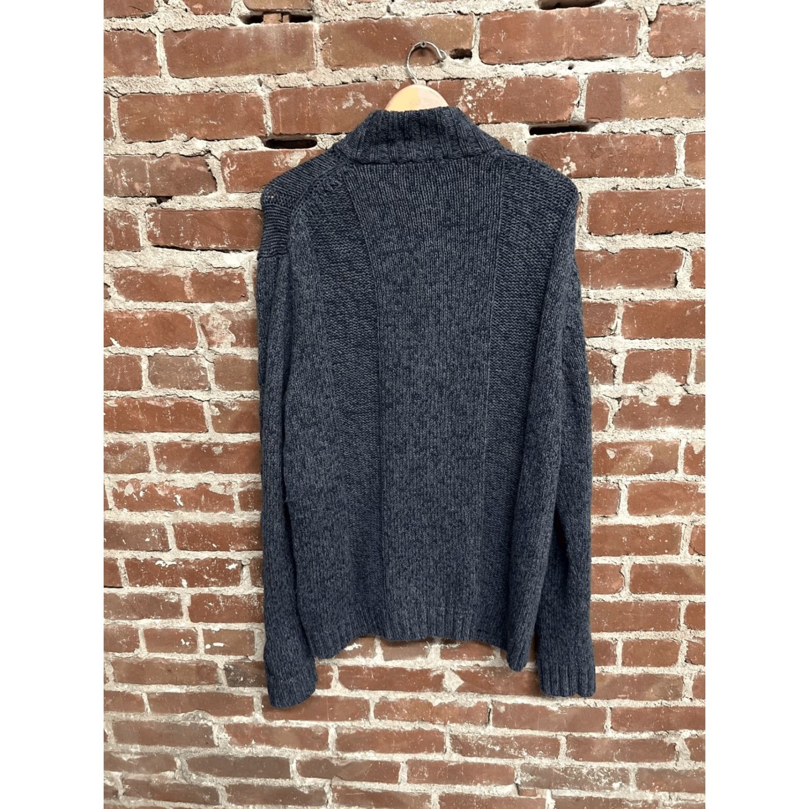 Calvin Klein Calvin Klein Mens Blue Knitted Full Zip Sweater L Size Size US L / EU 52-54 / 3 - 2 Thumbnail