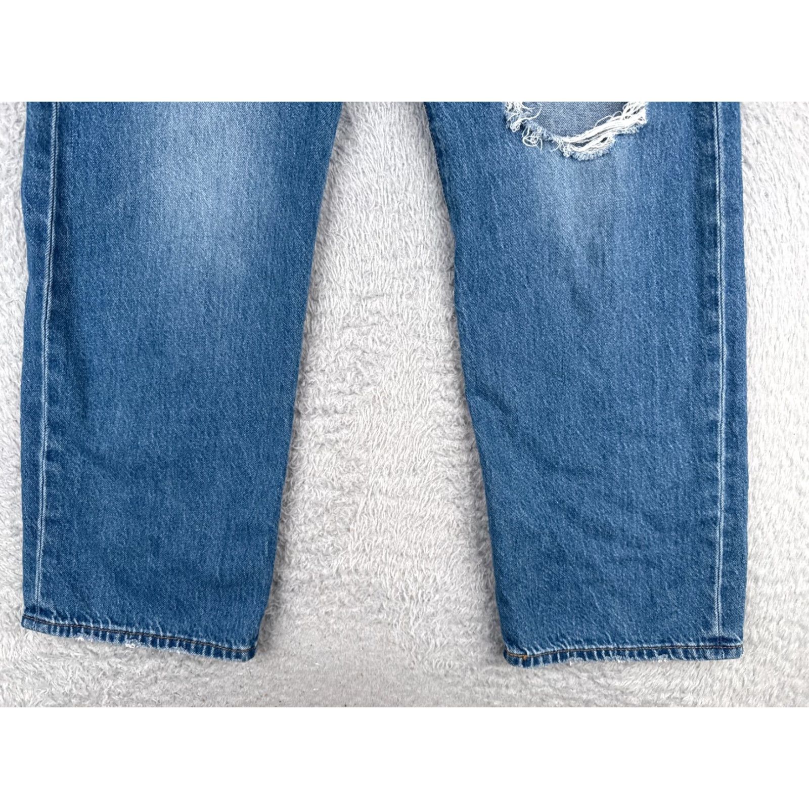Levi's Levis Premium Jeans Women 28 Blue Big E Ribcage Straight Ankle Cotton 28x27 Size 28" / US 6 / IT 42 - 2 Thumbnail
