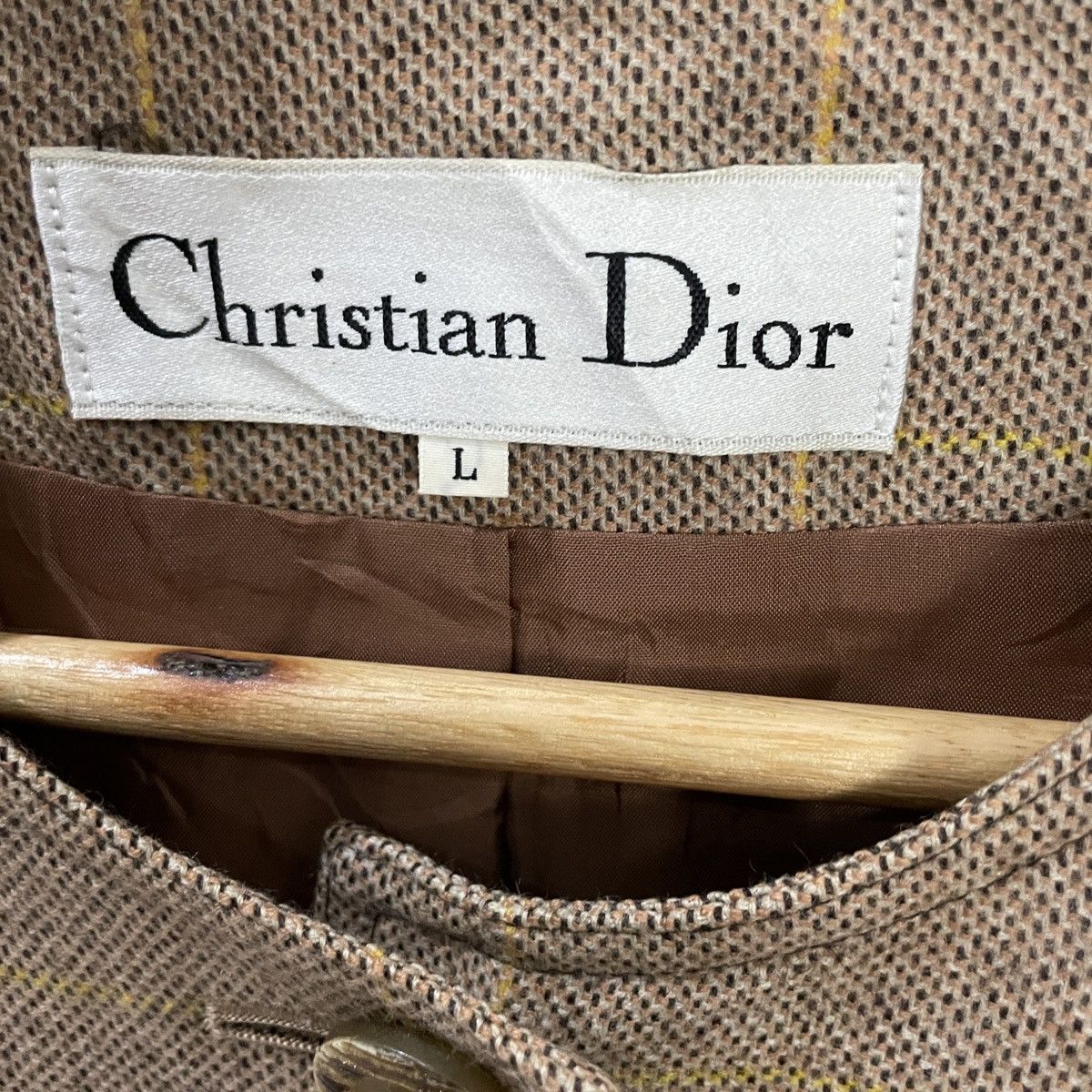 Christian Dior Monsieur Vintage Christian Dior Tweed Jacket Size L / US 10 / IT 46 - 7 Thumbnail