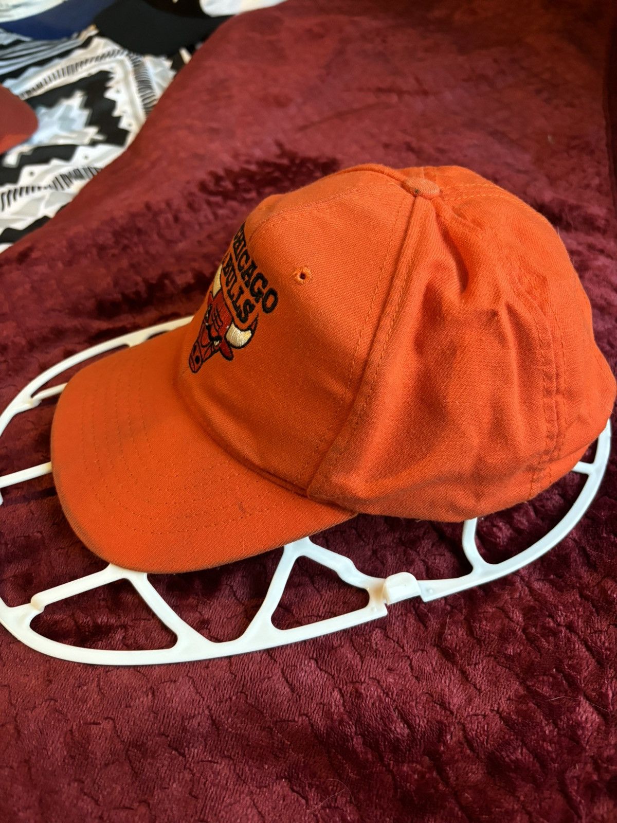 NBA × Vintage Vintage 90’s NBA Chicago Bulls Orange SnapBack Hat Size ONE SIZE - 2 Thumbnail
