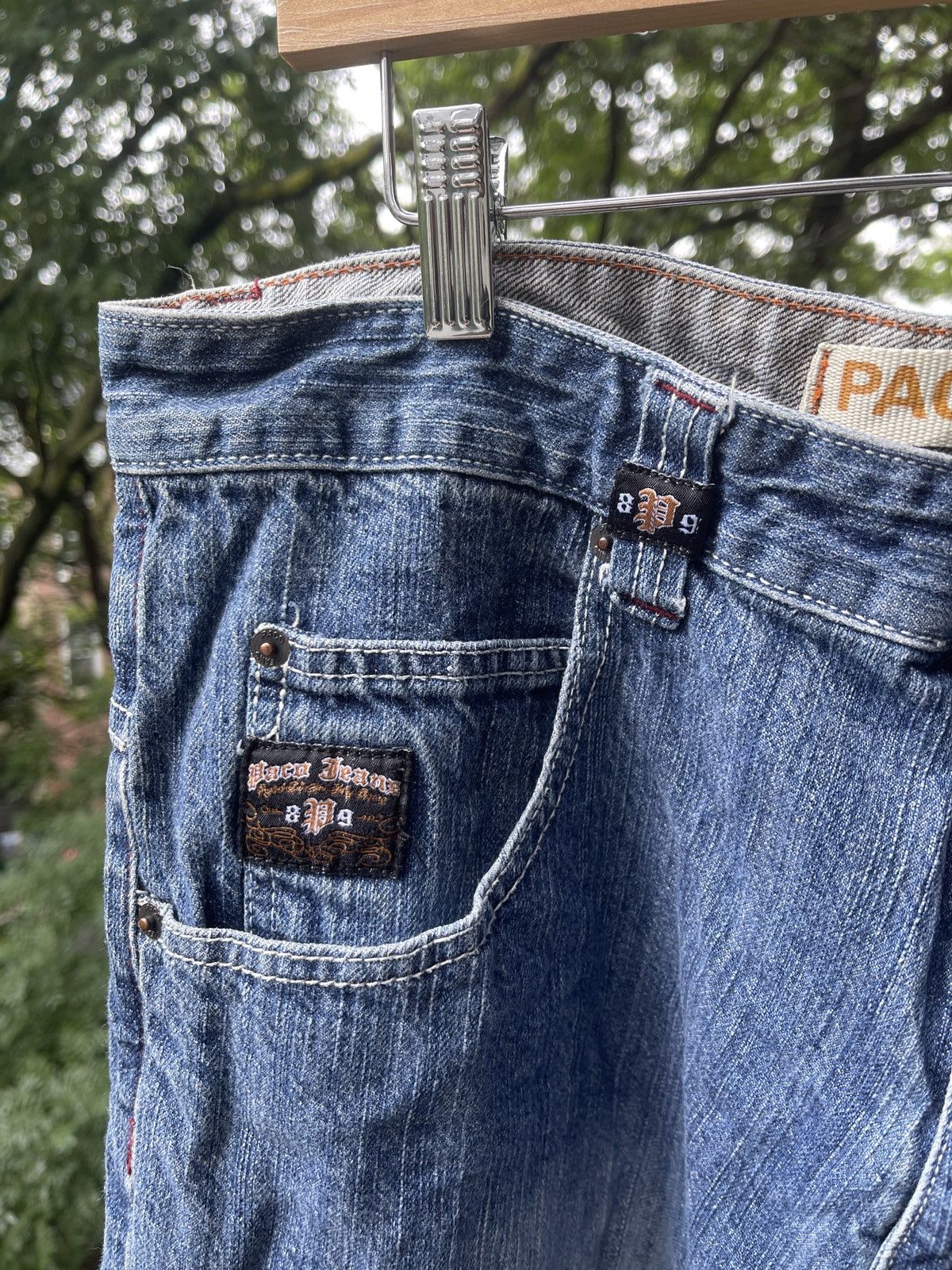 Vintage VINTAGE Y2K PACO JEANS BAGGY EMBROIDERED DENIM JEANS 36 Size US 36 / EU 52 - 10 Thumbnail