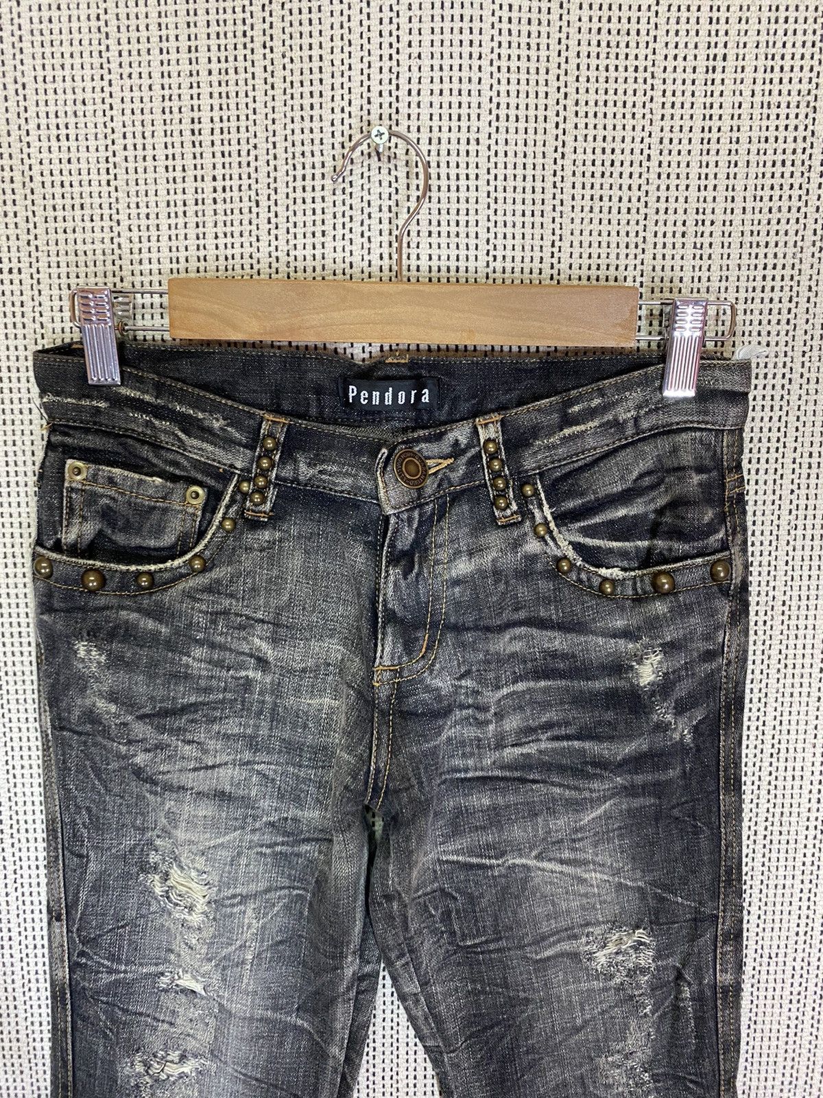 Japanese Brand × Seditionaries ‼️PENDORA FLARED DENIM VERY NICE PATTERN‼️ Size US 28 / EU 44 - 4 Thumbnail