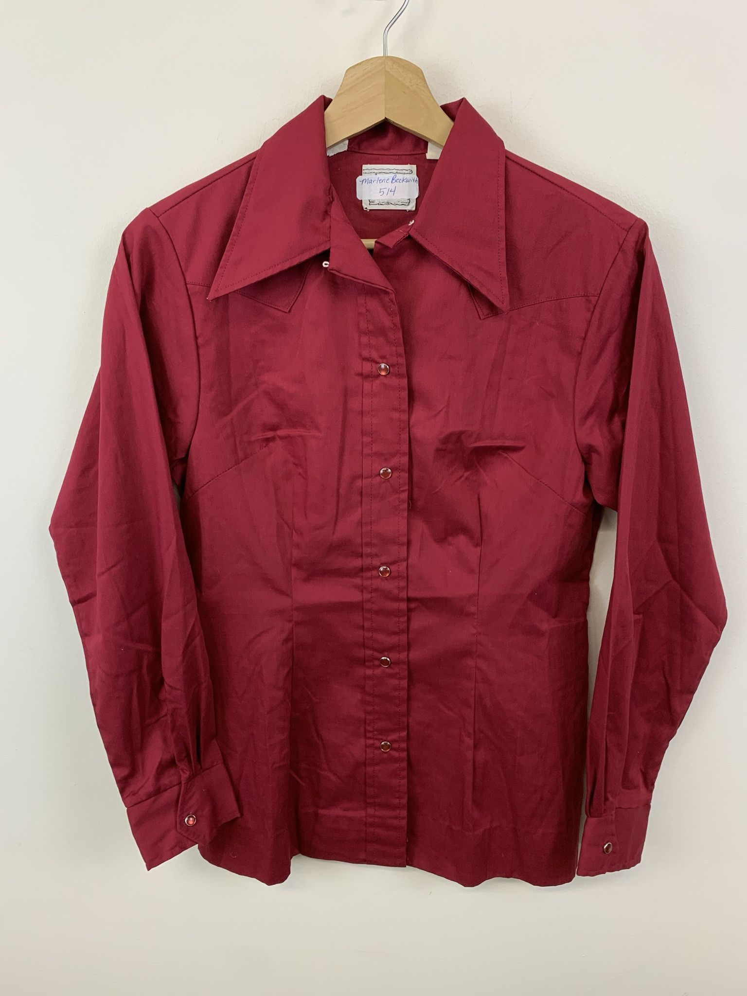 Vintage 40's Vintage McGregor Gabardine Loop Collar Shirt