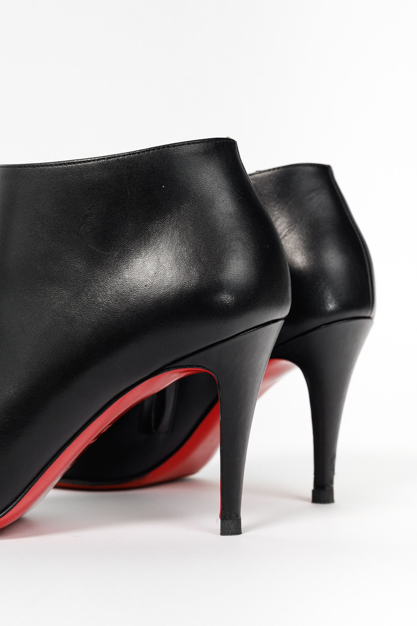Christian Louboutin Christian Louboutin Belle Black Leather Ankle Boots Size US 8 / IT 38 - 7 Thumbnail