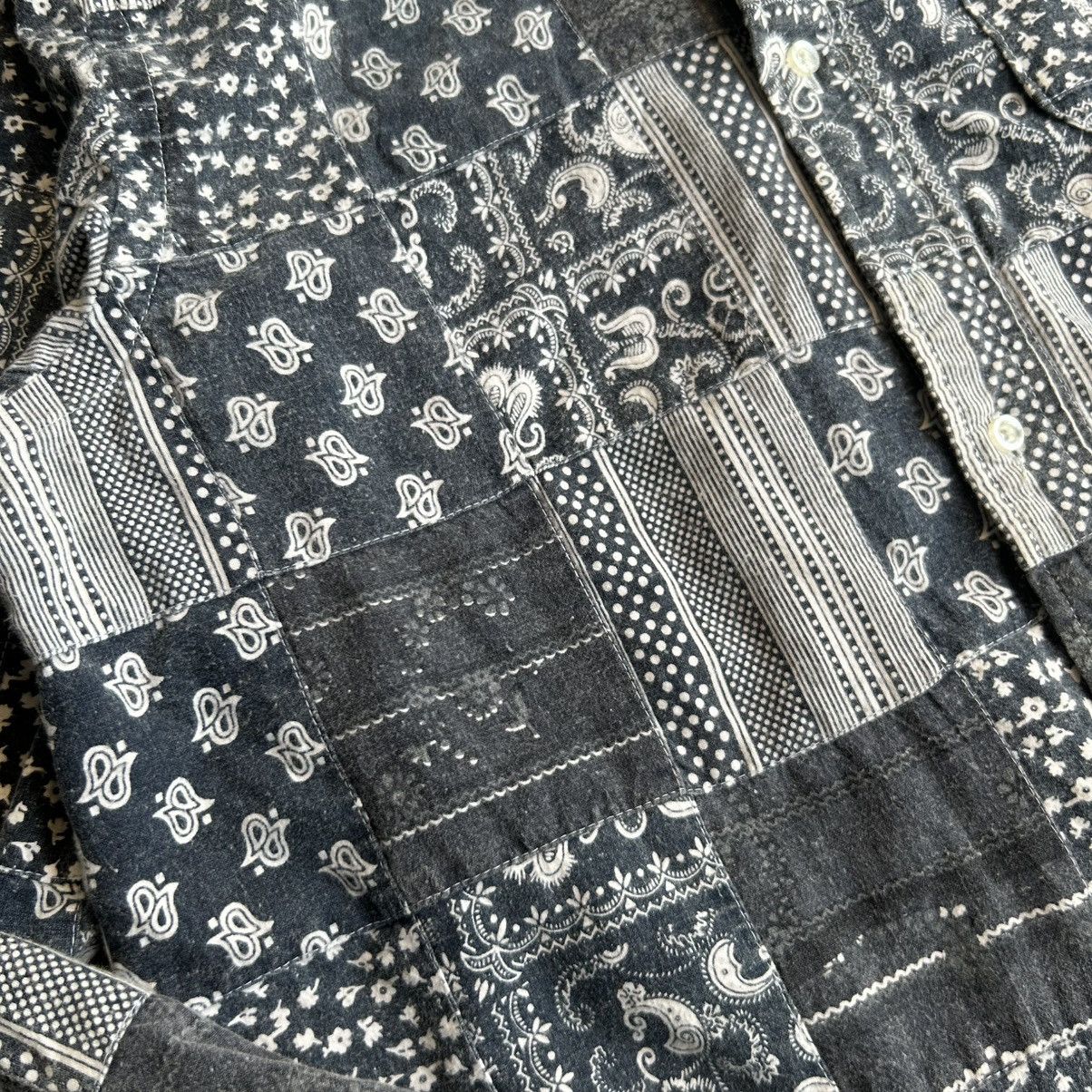 Japanese Brand coen patchwork pasley shirts Size US L / EU 52-54 / 3 - 4 Thumbnail