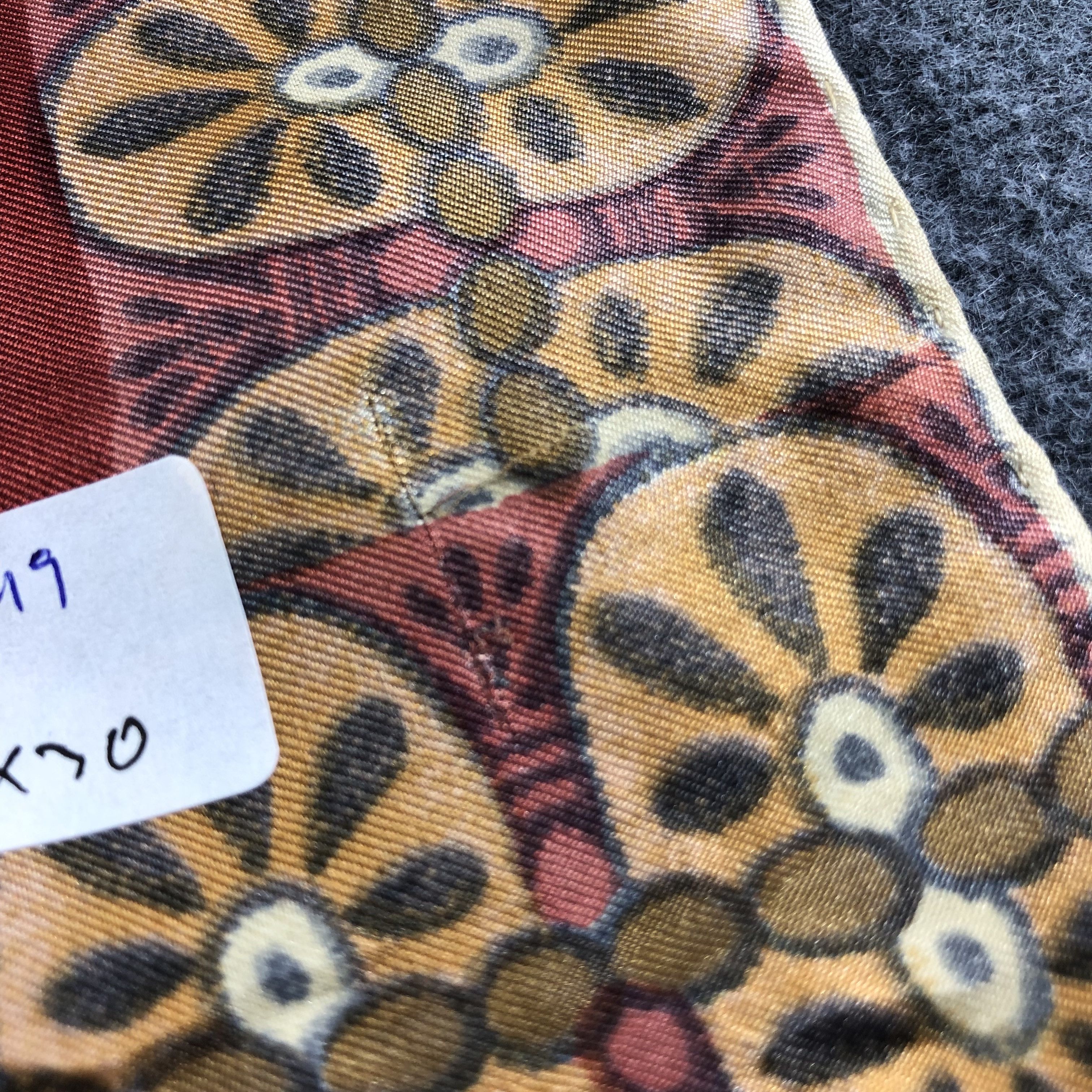 Vintage Greek Soldiers Hand Rolled Silk Scarf M449 Size ONE SIZE - 6 Thumbnail
