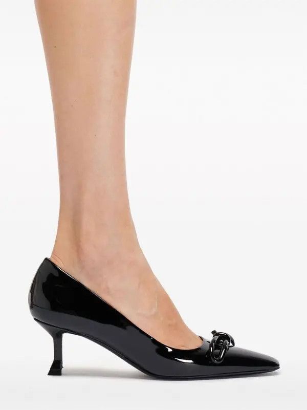 Salvatore Ferragamo o1s1rm0924 Detailing Leather Pumps in Black Size US 9.5 / IT 39.5 - 5 Thumbnail
