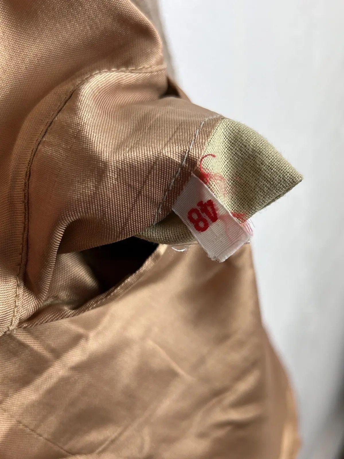 Balmain 70s Vintage Pierre Balmain Velluti Cantoni Velour Blazer Size 48R - 13 Thumbnail