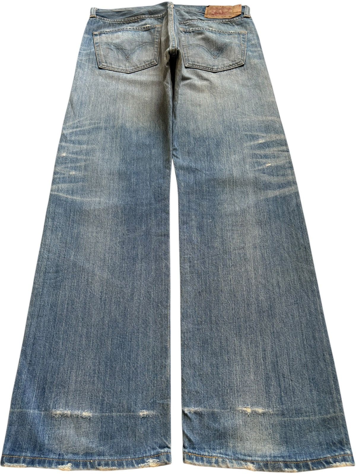 Levi's Vintage 90s Levis 501 Mud Wash Distressed Baggy Jeans Size US 34 / EU 50 - 2 Thumbnail