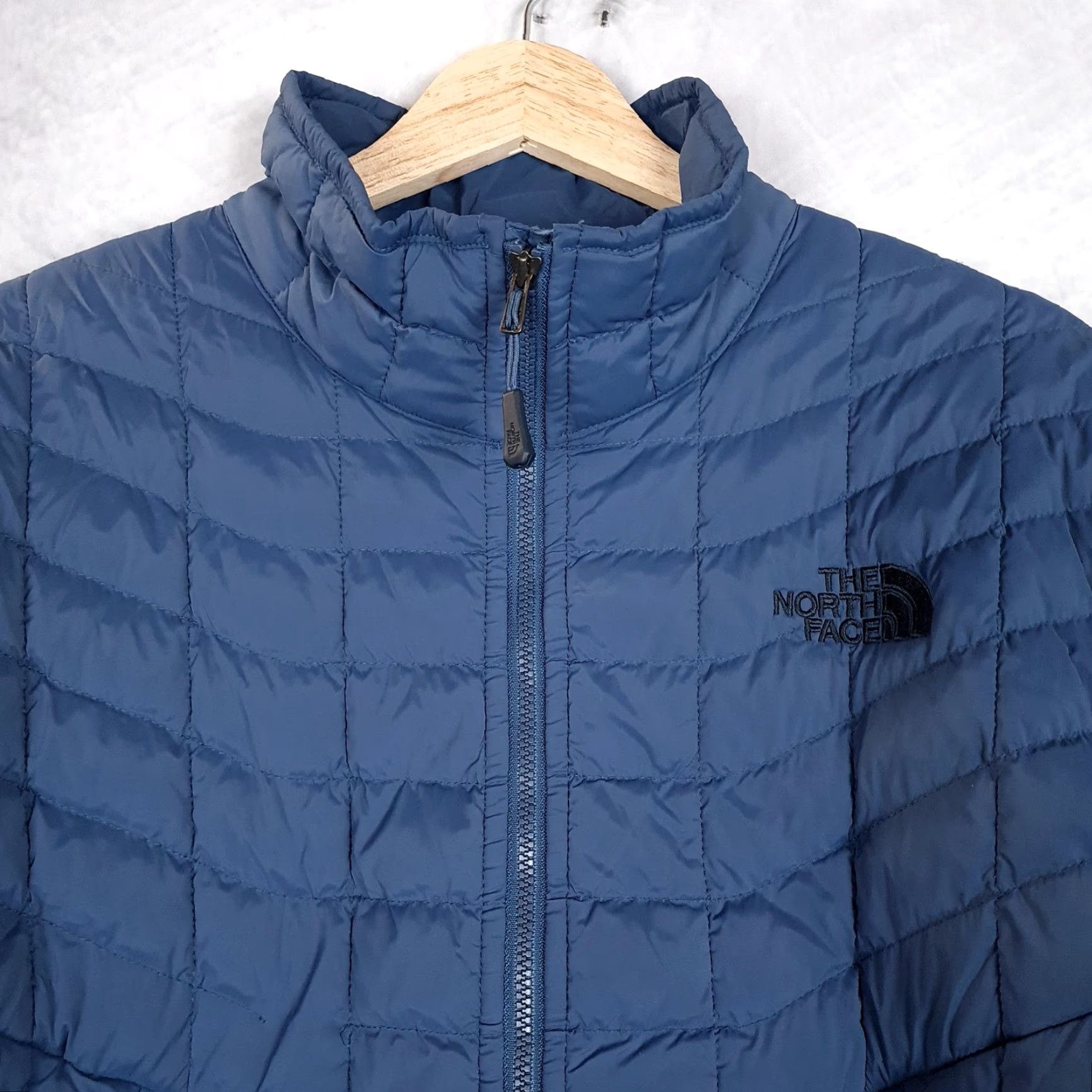 The North Face The North Face Jacket Mens M Blue ThermoBall Full Zip Puffer Lightweight Insulated Casual Fall Winter Size US M / EU 48-50 / 2 - 2 Thumbnail