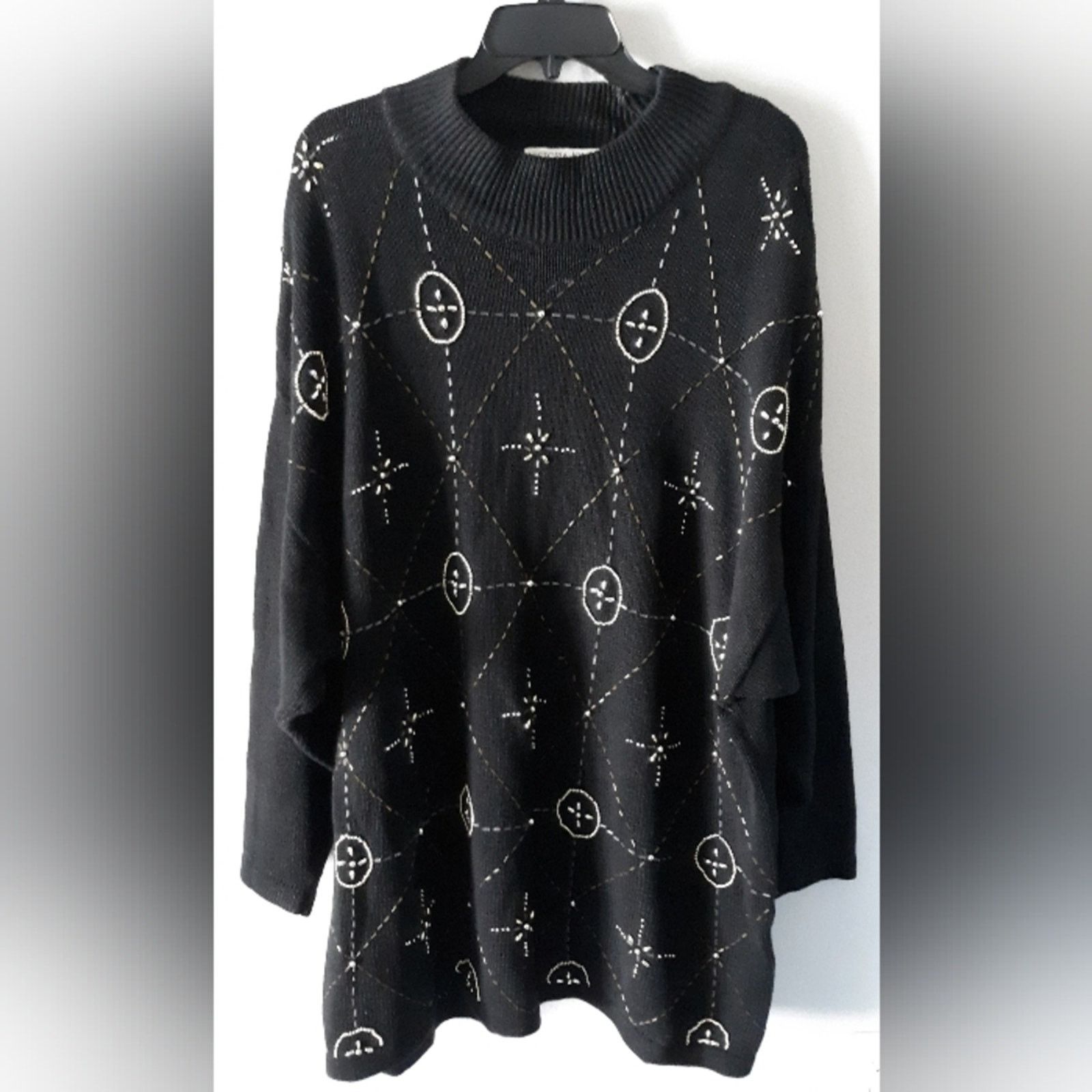 Vintage VTG Victoria Jones Beaded Heavy Sweater Size 3XL / US 20-22 - 1 Thumbnail