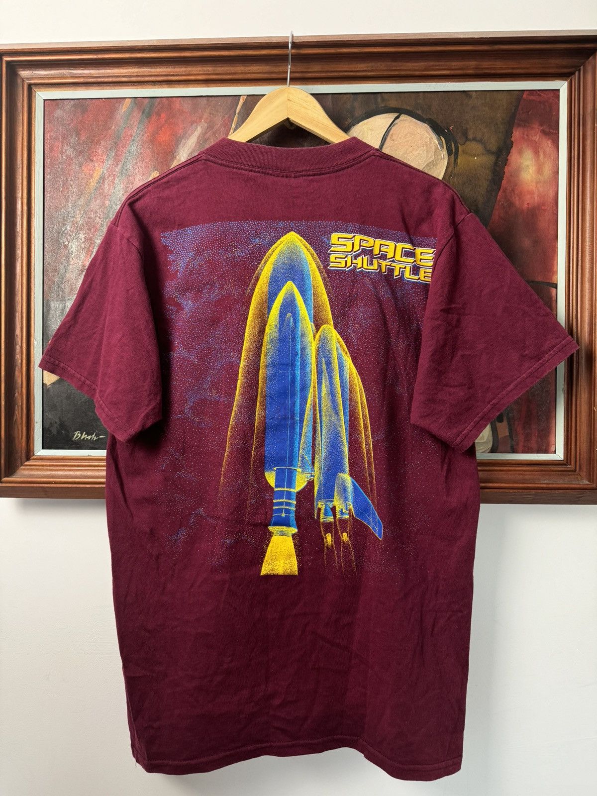 Vintage Vintage 90s Kennedy Space Center Rocket Ship NASA Tee Air Size US M / EU 48-50 / 2 - 1 Thumbnail