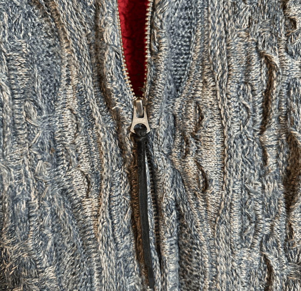 Kapital Kapital Boro Gaudy 7G Knit Fleece-Lined Bomber Jacket Size US L / EU 52-54 / 3 - 3 Thumbnail