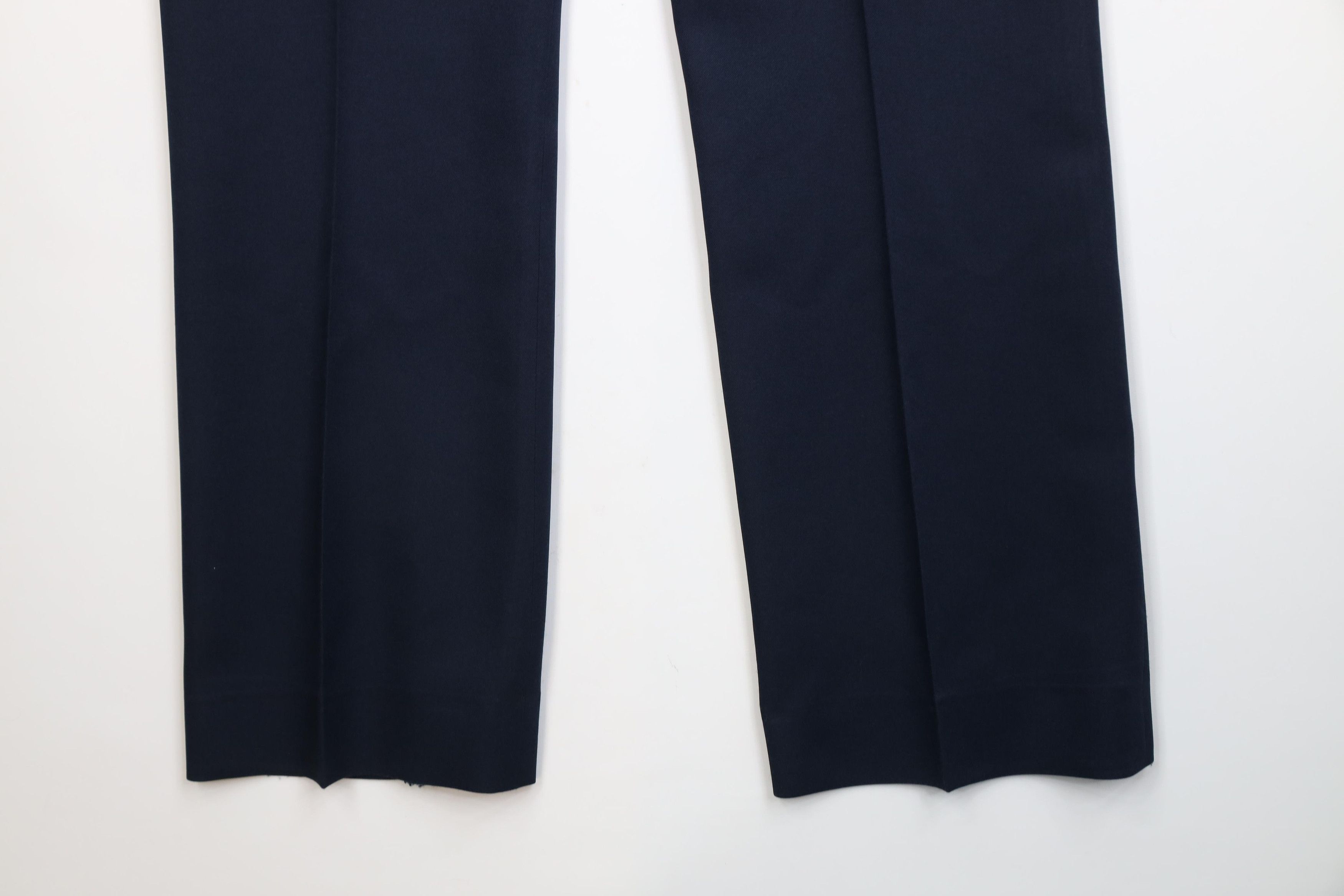 Vintage Vintage 70s Streetwear Wide Leg Chino Pants Navy Blue USA Size US 38 / EU 54 - 13 Thumbnail