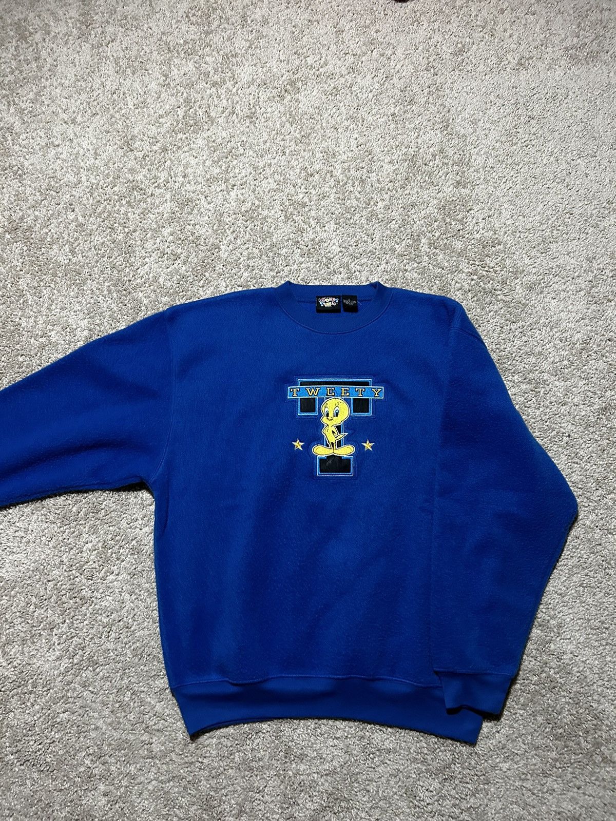 Warner Bros Vintage 1996 Tweety Bird Looney Toons Crewneck Size US L / EU 52-54 / 3 - 2 Thumbnail