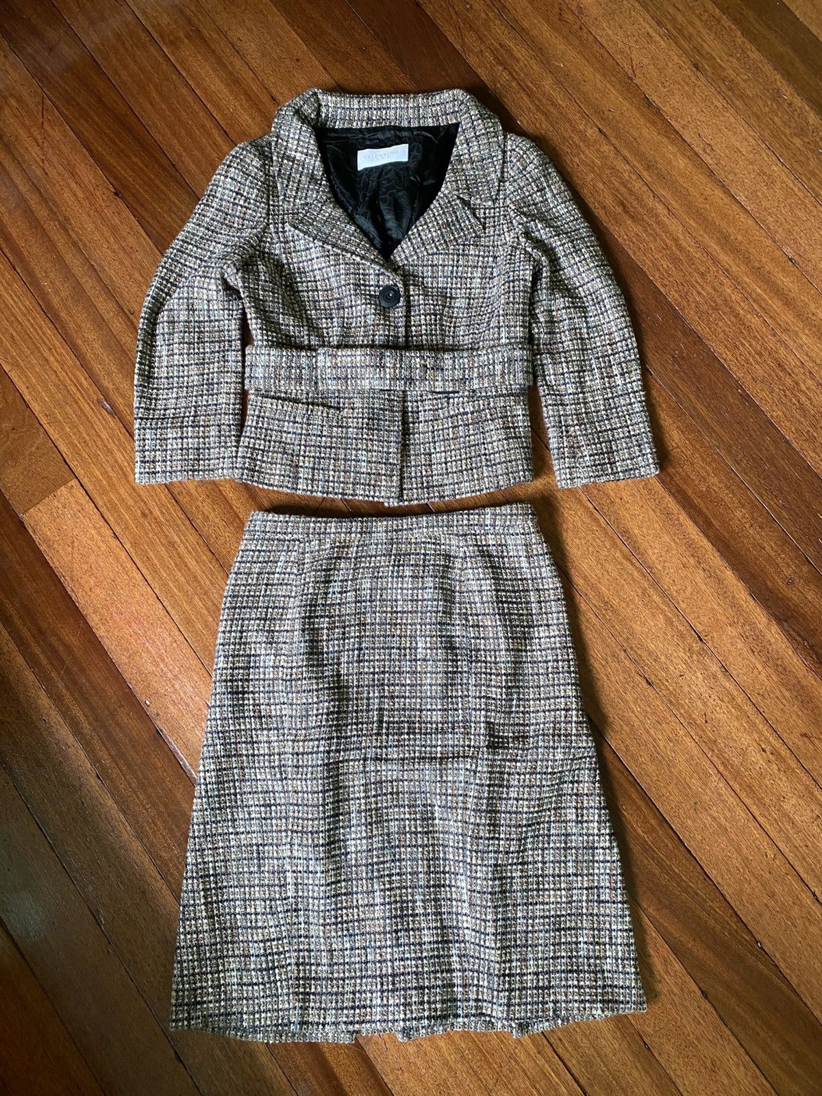 Valentino 2000s Valentino Roma Tweed Suit Set Size S / US 4 / IT 40 - 6 Thumbnail