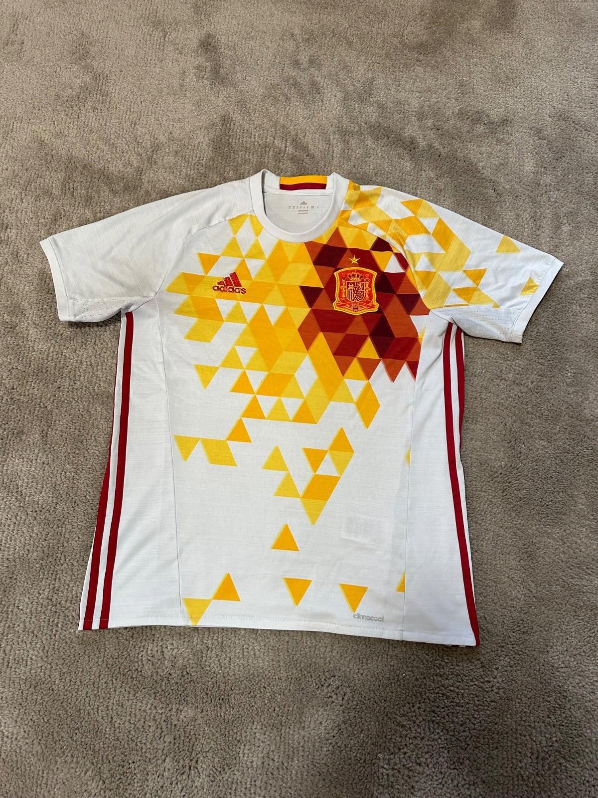 Adidas Spain National Team 2015 2016 Jersey Shirt Soccer Football Size US M / EU 48-50 / 2 - 1 Thumbnail