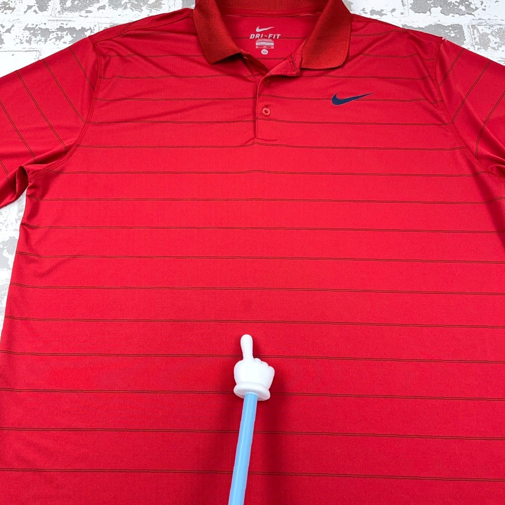 Nike Nike Polo Shirt Men XL Red Striped Dri Fit Performance Golf Polo Nike Dri-FIT Shirt Men XL Red Striped Sportswear Casual/Activewear Mens Polo Shirt Size US XL / EU 56 / 4 - 5 Thumbnail