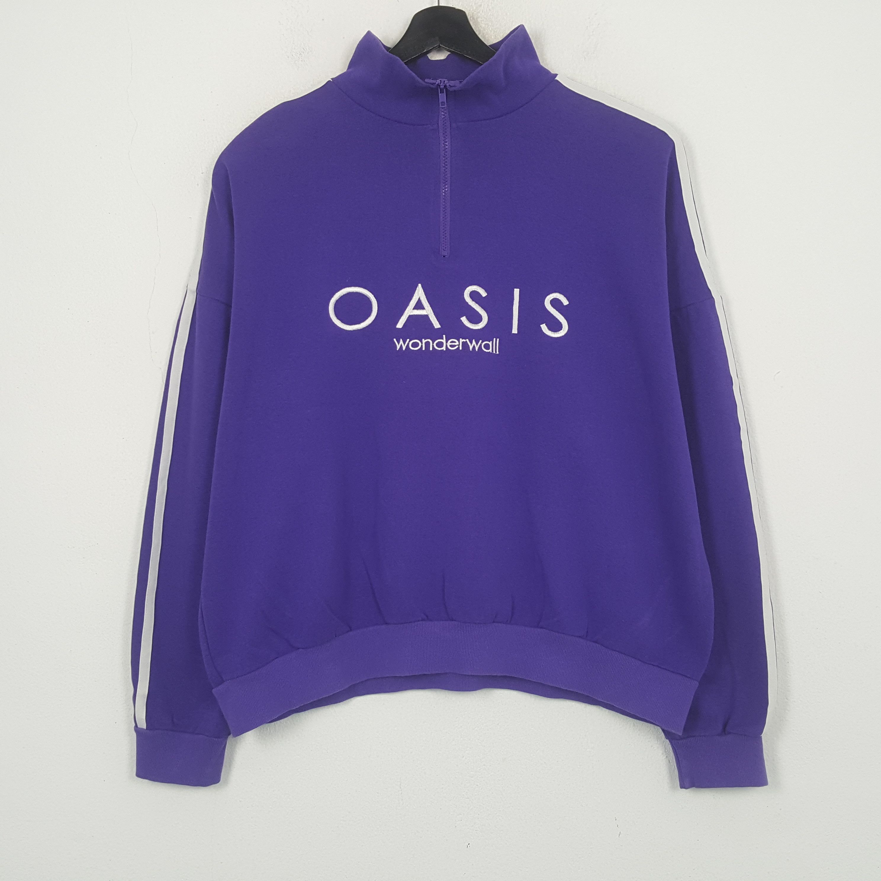 Vintage Oasis Wonderwall Half Zipper Sweatshirt RR28 Size US XL / EU 56 / 4 - 1 Thumbnail