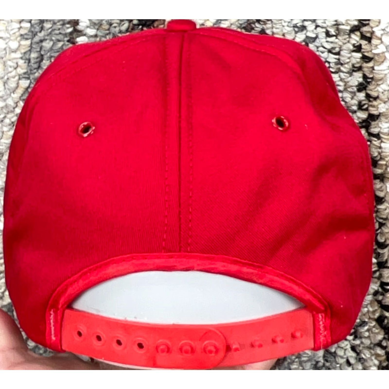 Olive VINTAGE Operation Live Saver Trucker Hat Cap 80s Made In USA Rail Road Patch Mens Adjustable Red 80s USA Classic Logo Trucker Hat Size ONE SIZE - 4 Thumbnail
