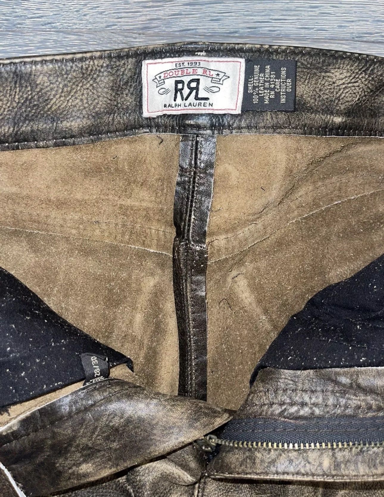 RRL Ralph Lauren Rare Vintage 2008 RRL Ralph Lauren Western Leather Size US 28 / EU 44 - 7 Thumbnail