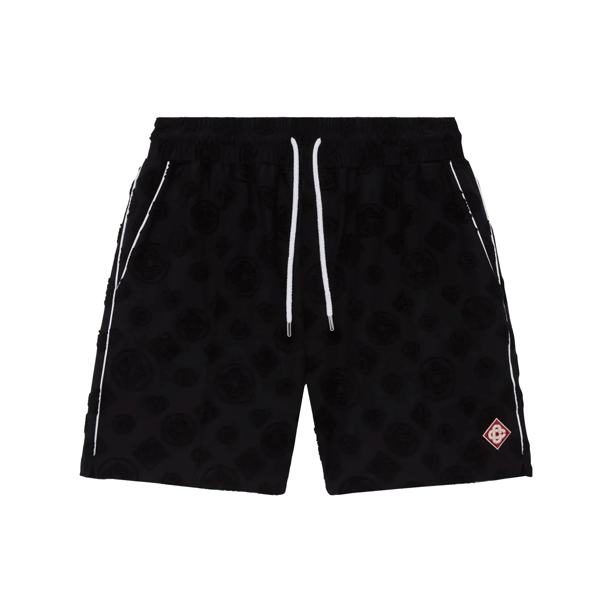 Casablanca Towelling Monogram Shorts Black Size US 36 / EU 52 - 1 Thumbnail
