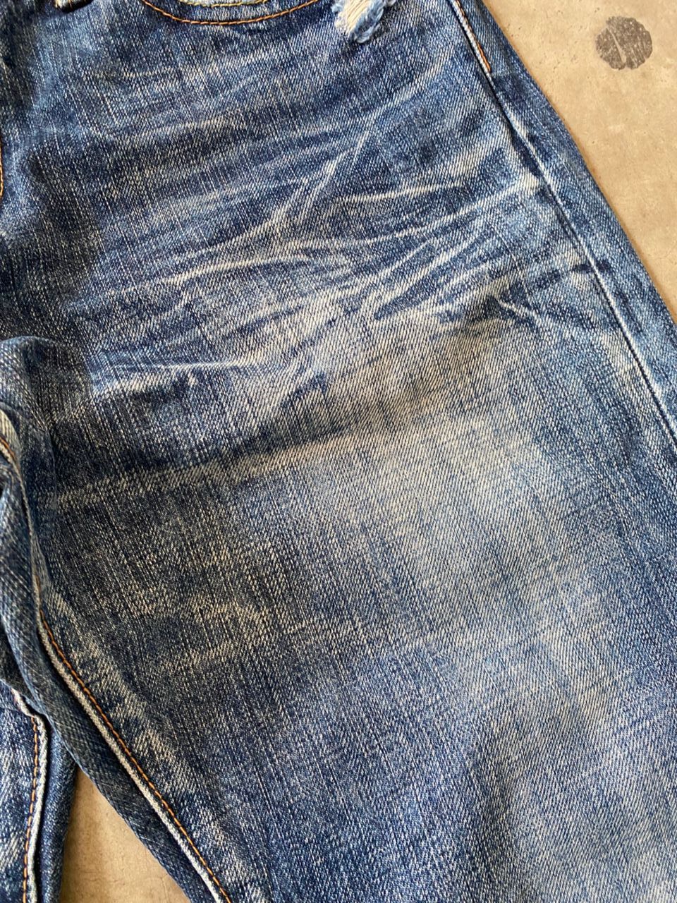 Japanese Brand Vintage River & Blue Flare Distressed Denim Size US 32 / EU 48 - 19 Thumbnail