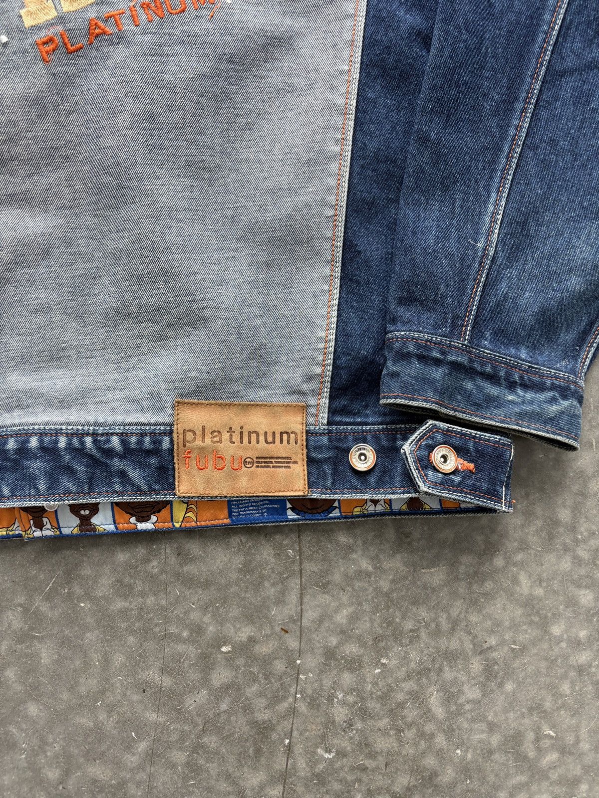 Fubu Vintage Y2K Platinum Fubu Russell vs Rudy Denim Jacket Size US XXL / EU 58 / 5 - 4 Thumbnail