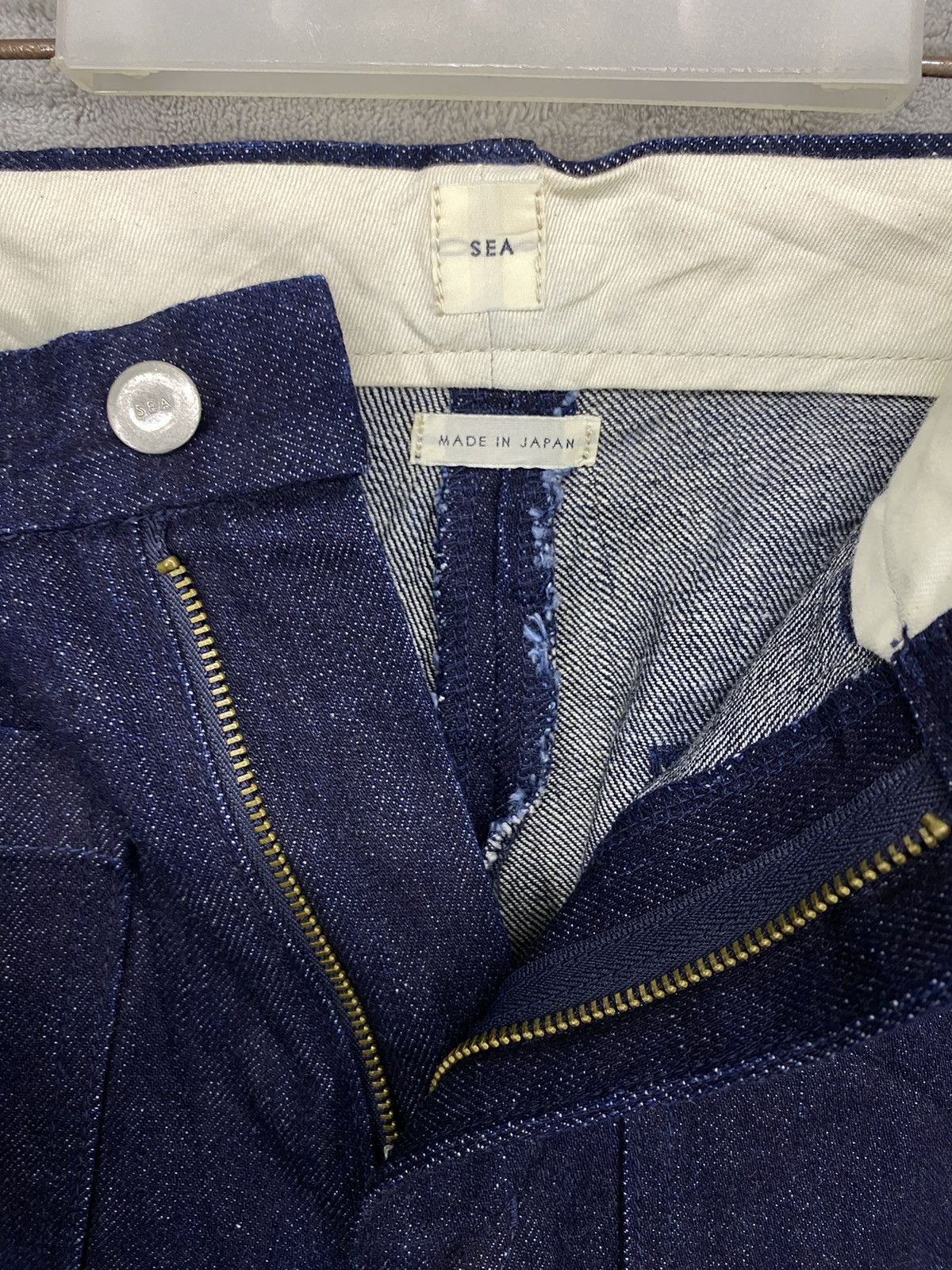 Vintage JAPANESE BRAND SEA BOOTCUT BLIE DENIM SELVEDGE Size US 26 / EU 42 - 8 Thumbnail