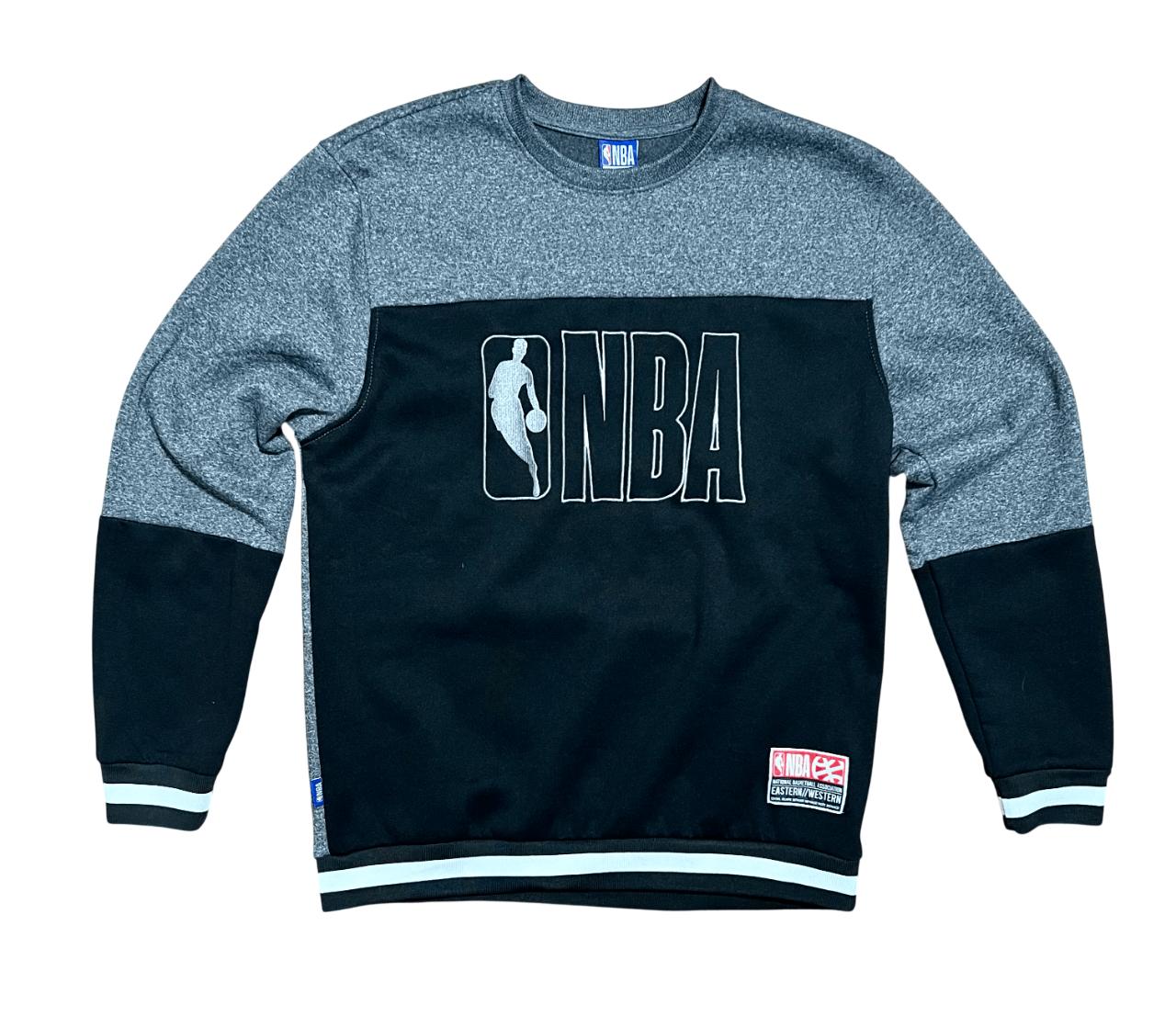NBA NBA Black & Gray Embroidered Crew Neck Sweatshirt Size US L / EU 52-54 / 3 - 1 Thumbnail