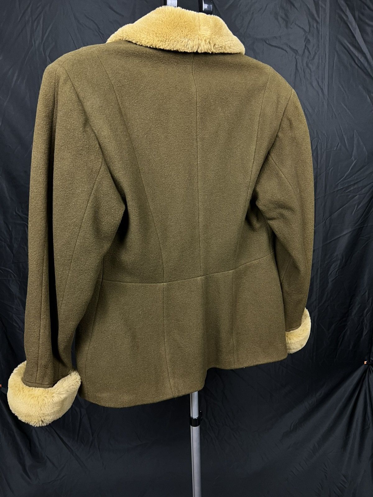 Kenzo KENZO City Vintage Wool Jacket Faux Fur Collar France 80s 90 Size S / US 4 / IT 40 - 4 Thumbnail