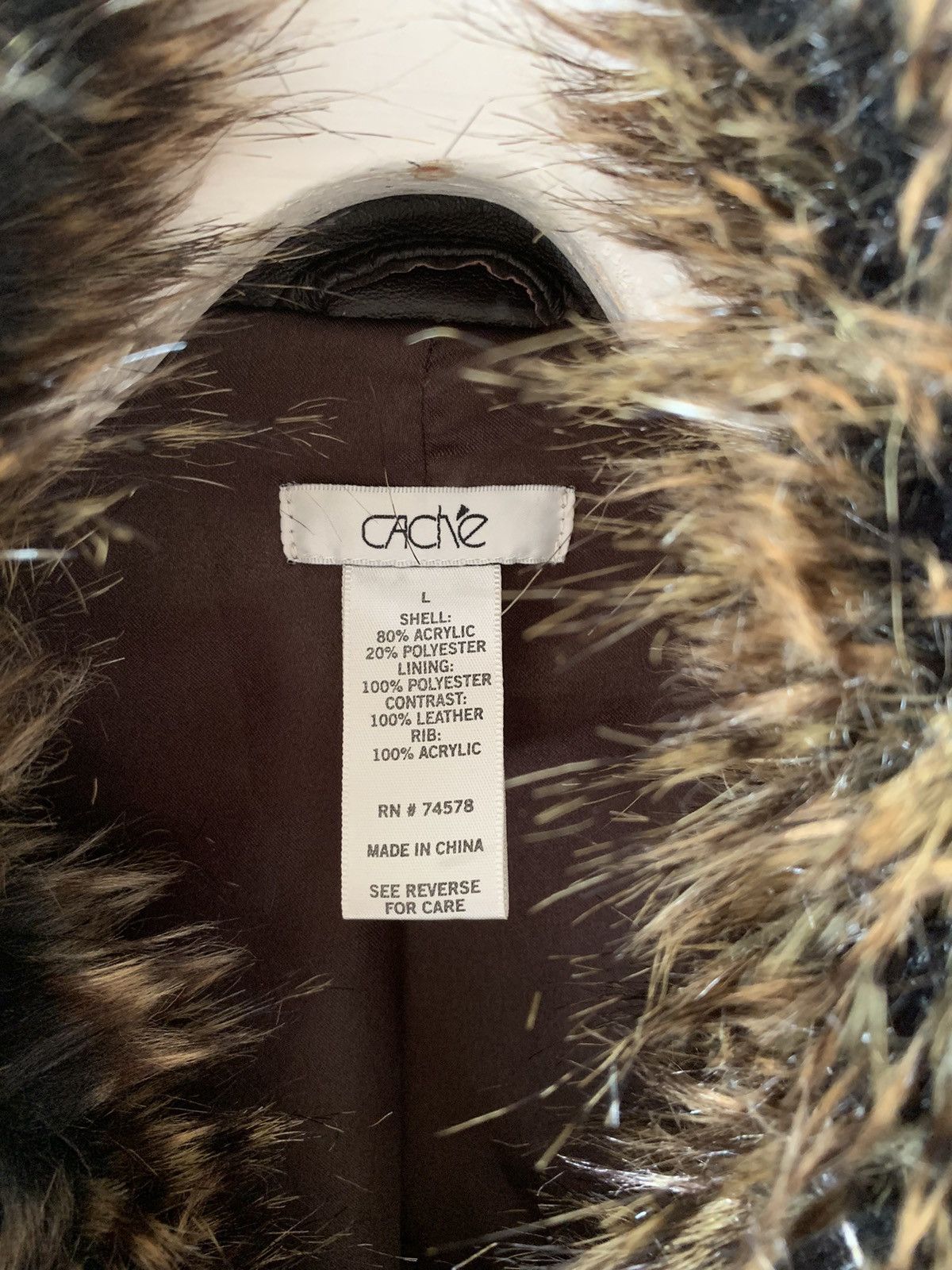 Hysteric Glamour Y2K Vintage Faux Fur Chocolate Leather Jacket ysl gucci Size L / US 10 / IT 46 - 2 Thumbnail