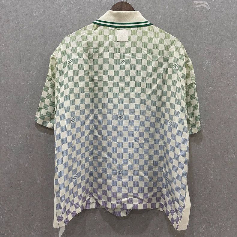 Louis Vuitton Louis Vuitton Checkered Polo Shirt Size US XL / EU 56 / 4 - 2 Thumbnail