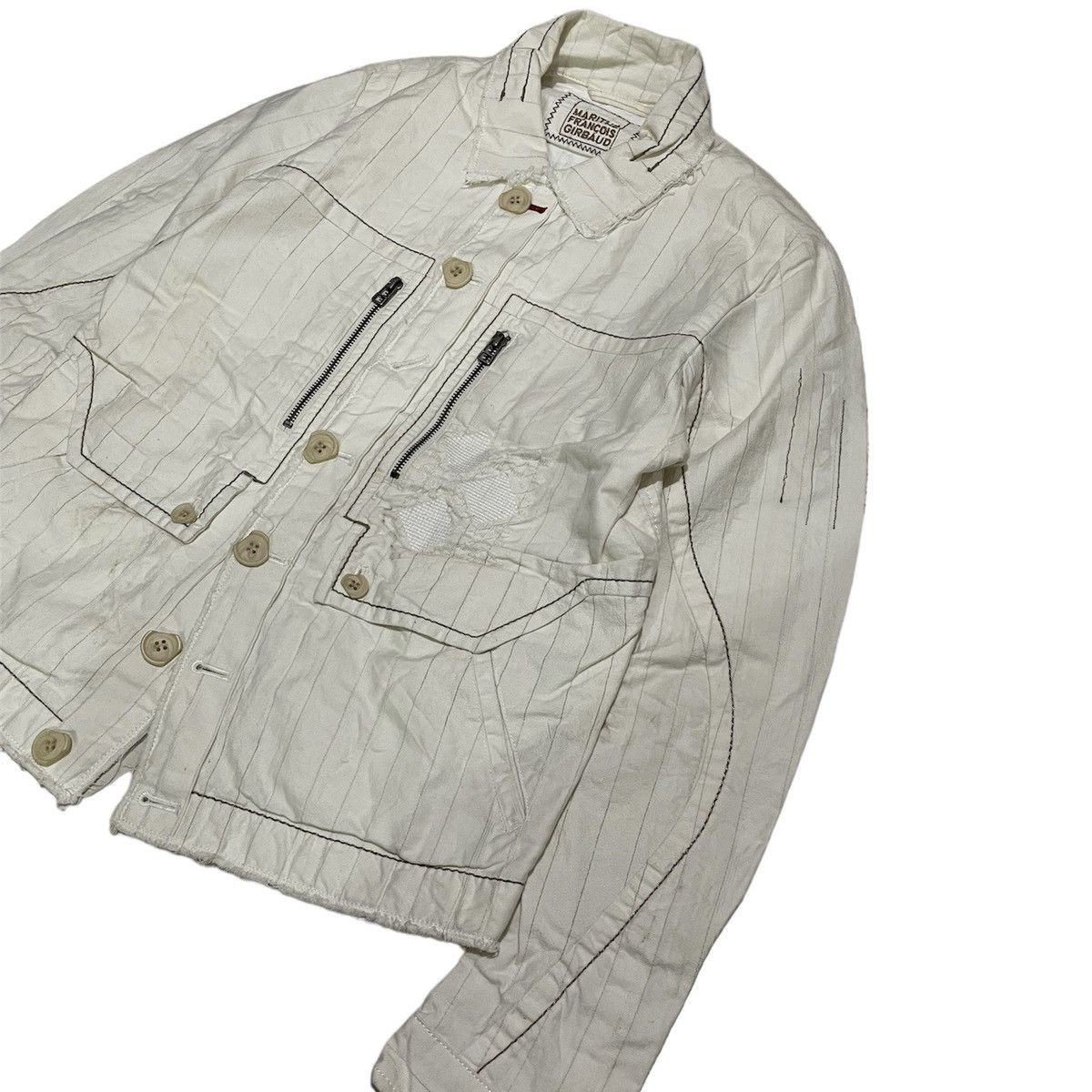Marithe + Francois Girbaud Marithe Francois Girbaud Distressed Jacket Size US M / EU 48-50 / 2 - 2 Thumbnail